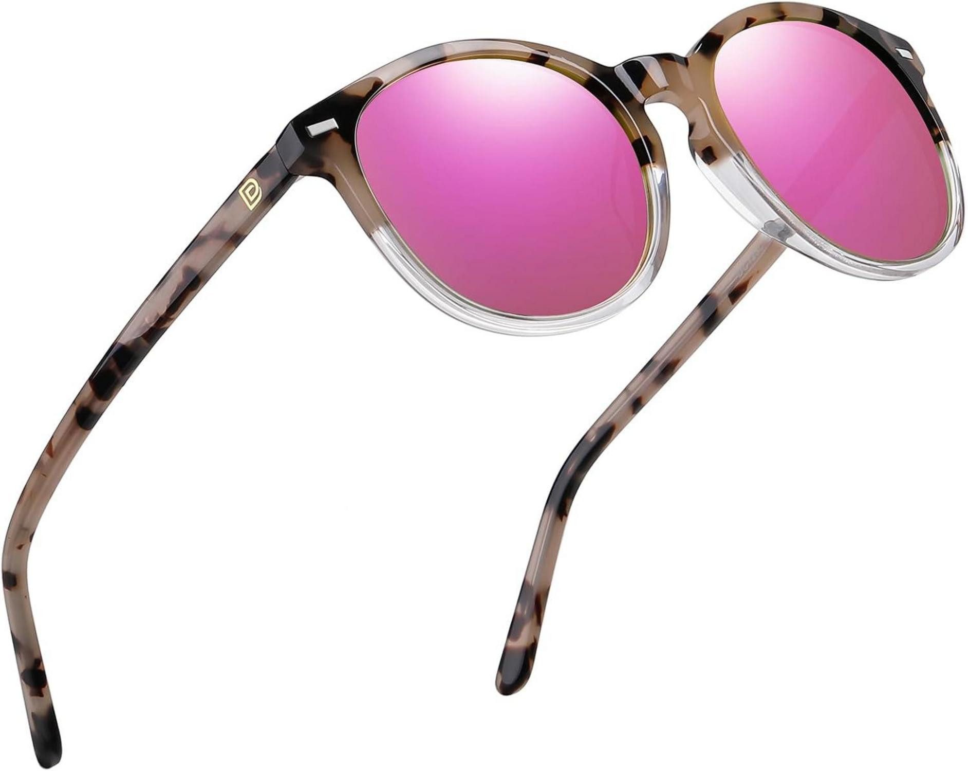 Retrosonnenbrille Retro Polarisierte Damen Sonnenbrille UV400 Vintage Leichtgewicht