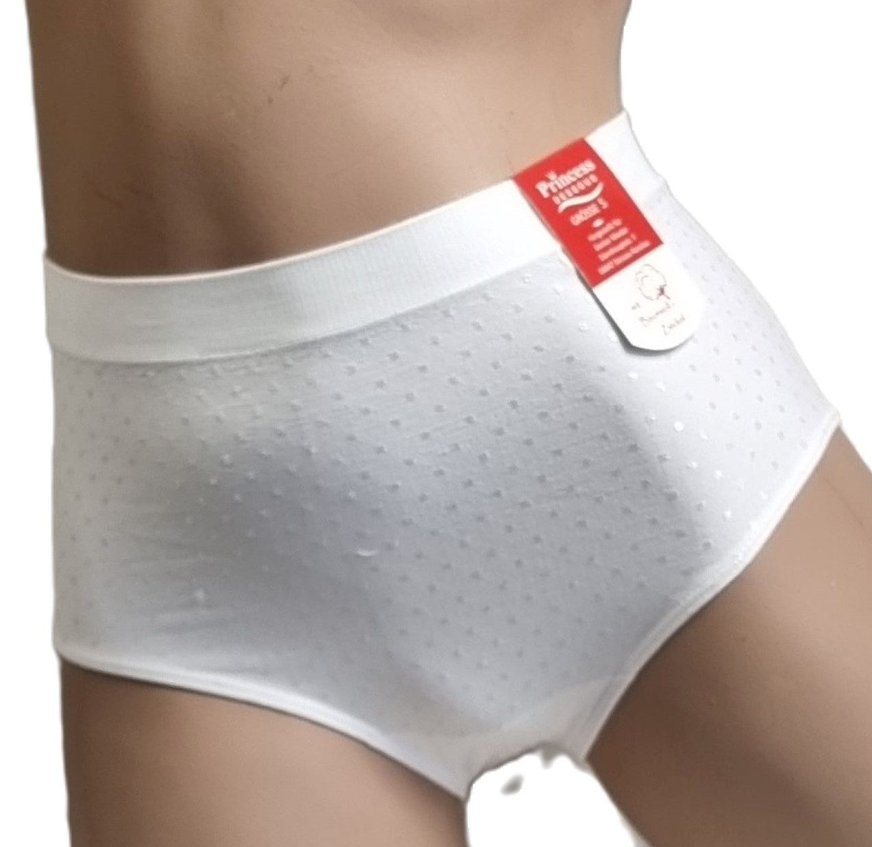 Dekker Taillenslip Damen Hüftslip Seamless 3er Pack ohne Nähte super elastisch (Packung, 3er - Pack) Satinpünktcken – Bild 2 von 5