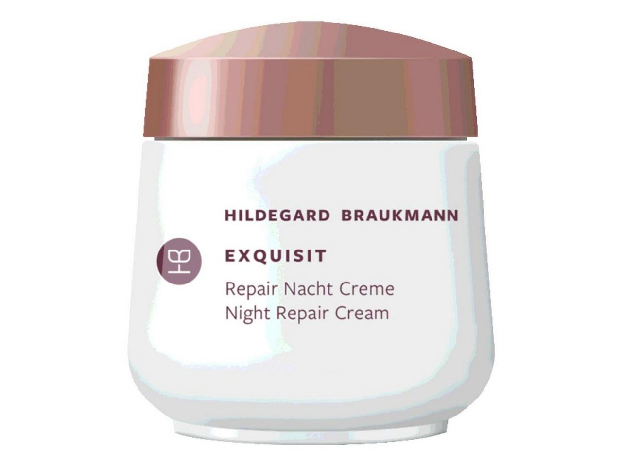 Hildegard Braukmann Nachtcreme Exquisit Hyaluron Repair Creme Nacht, Anti-Aging-Konzentrat mit Lifting-Effekt durch Par
