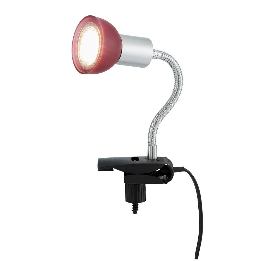 Briloner Leuchten LED Klemmleuchte, Leuchtmittel inklusive, Warmweiß, Klemmlampe silber Klemmleuchte Klemmlampe
