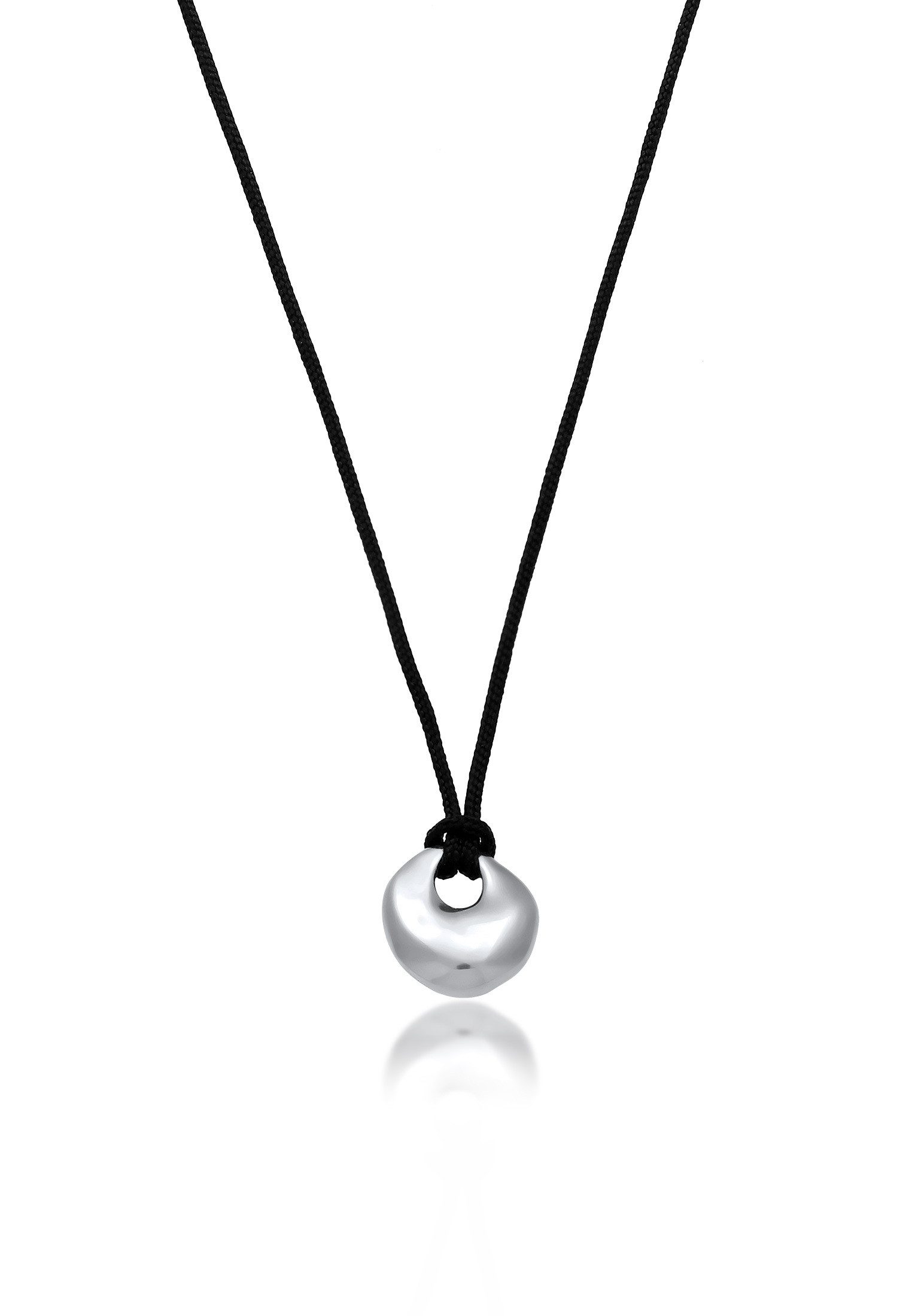 Kette mit Anhänger Nylon Disc Anhänger Organic Design 925 Sterling Silber