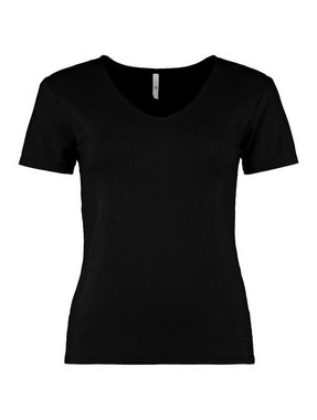 HaILY’S T-Shirt 2-er Pack T-Shirt Geripptes Top Stretch Oberteil (2-tlg) 6916 in Schwarz-Weiß
