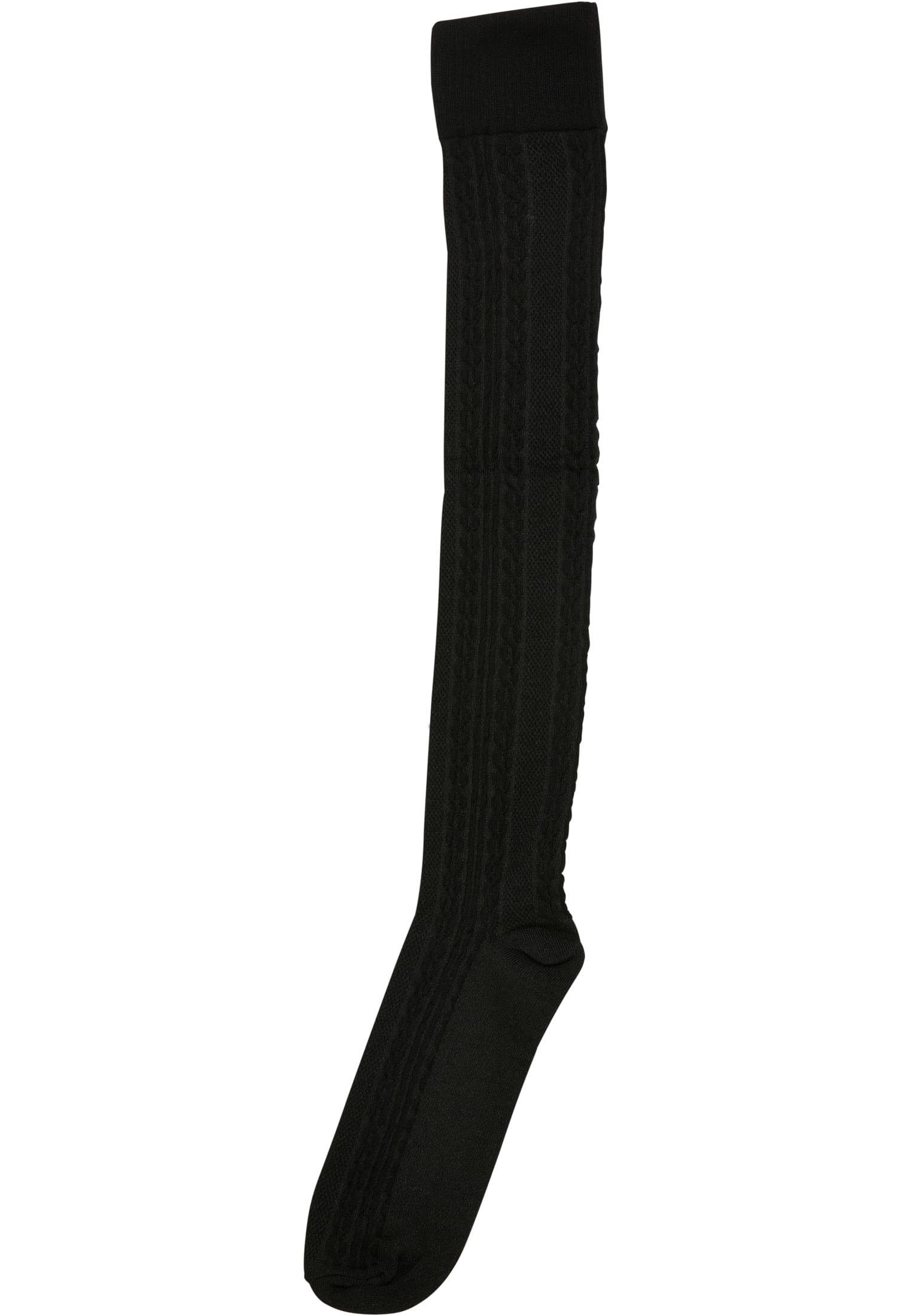 URBAN CLASSICS Freizeitsocken Accessoires Cosy Jacquard Overknee Socks (1-Paar)