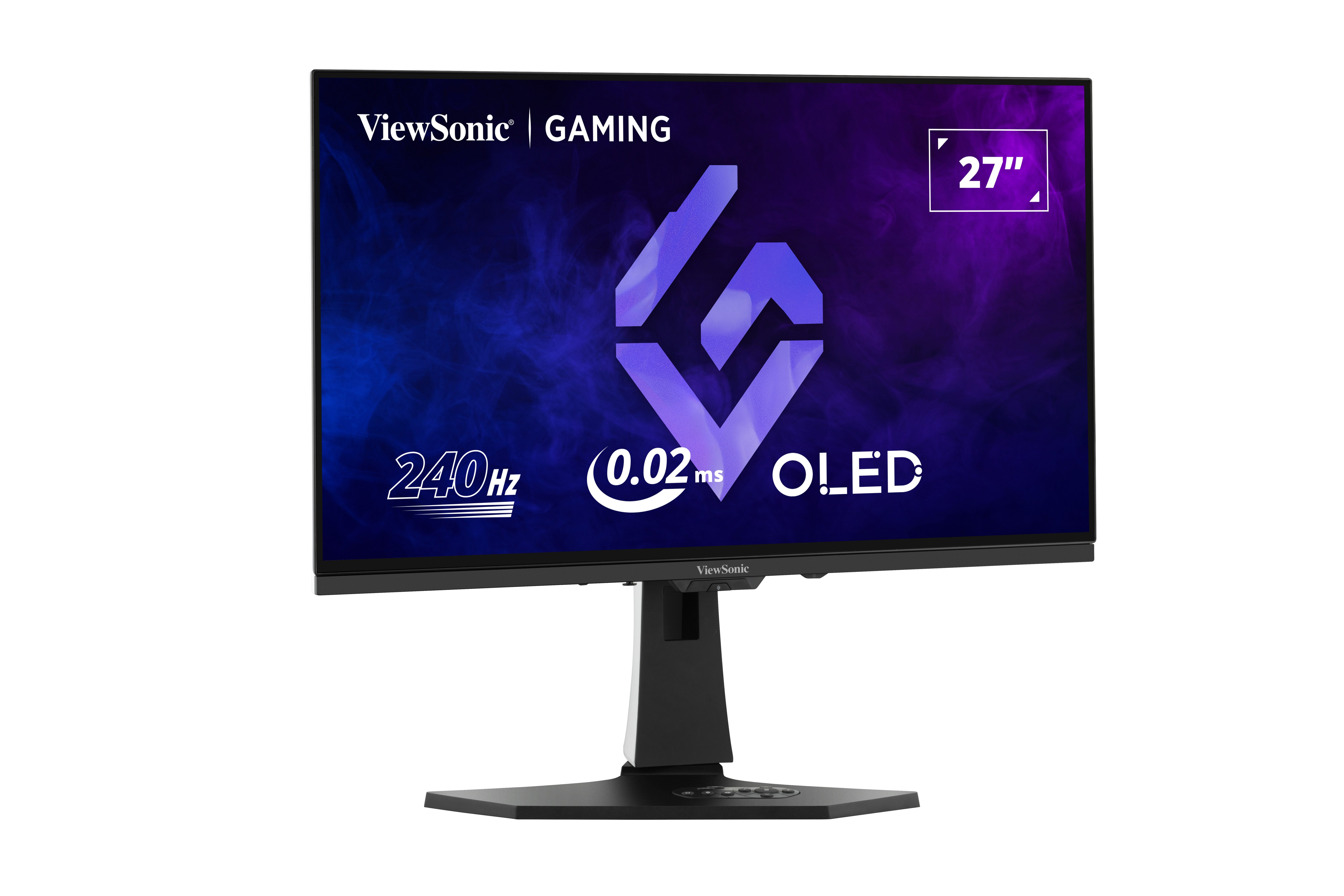 Viewsonic XG272-2K-OLED Gaming-Monitor (69 cm/27 ", 2560 x 1440 px, QHD, 0,02 ms Reaktionszeit, 240 Hz, OLED, anpassbare RGB-Beleuchtung, inkl. Fernbedienung)
