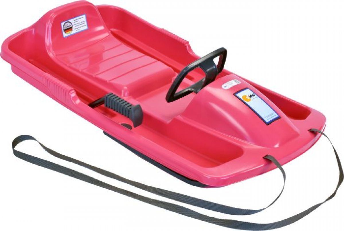 KHW Lenkschlitten Lenkbob Snow Fox pink
