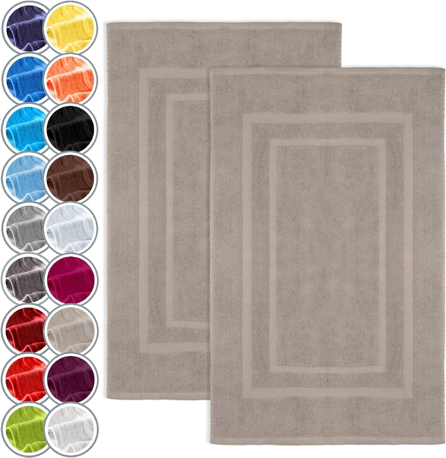 NatureMark Badematte 2er-Set Badvorleger 50x80cm, strapazierfähig, günstig online kaufen