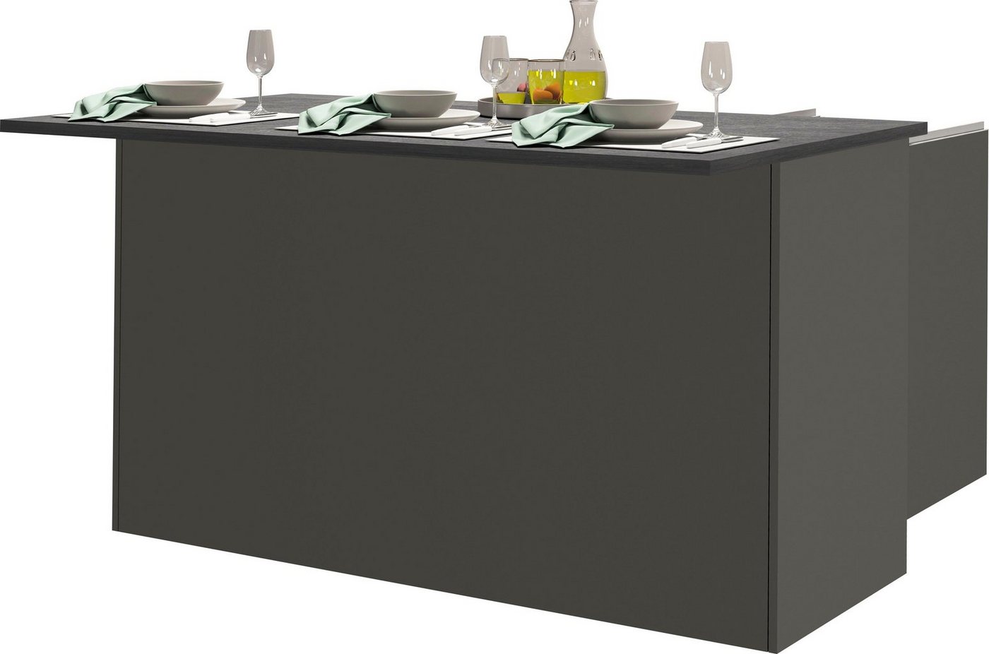 KOCHSTATION Kücheninsel KS-Sole, Kücheninsel, Breite 155 cm, 3 Türen