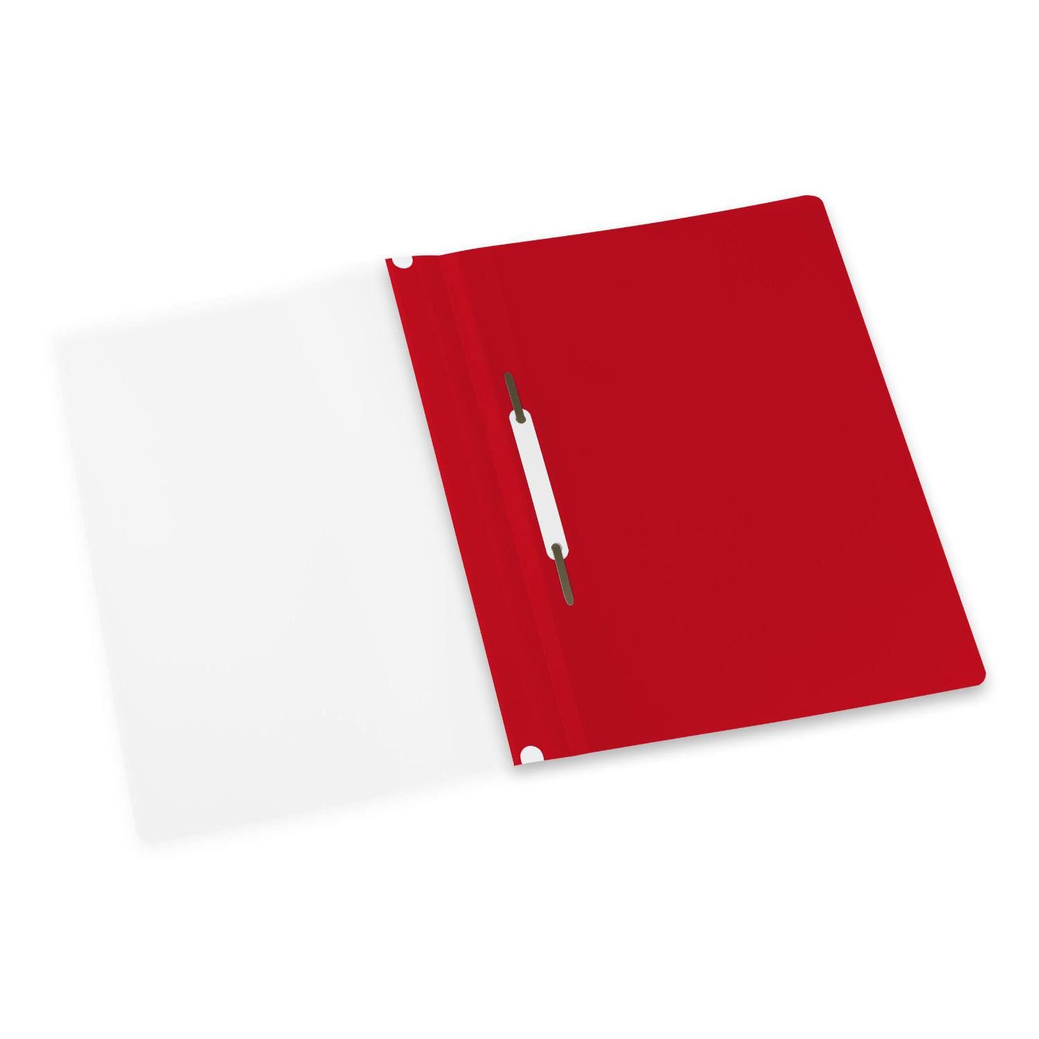 Thumbnail - OXFORD Hefter 10x Oxford Schnellhefter, DIN A4, PP, rot