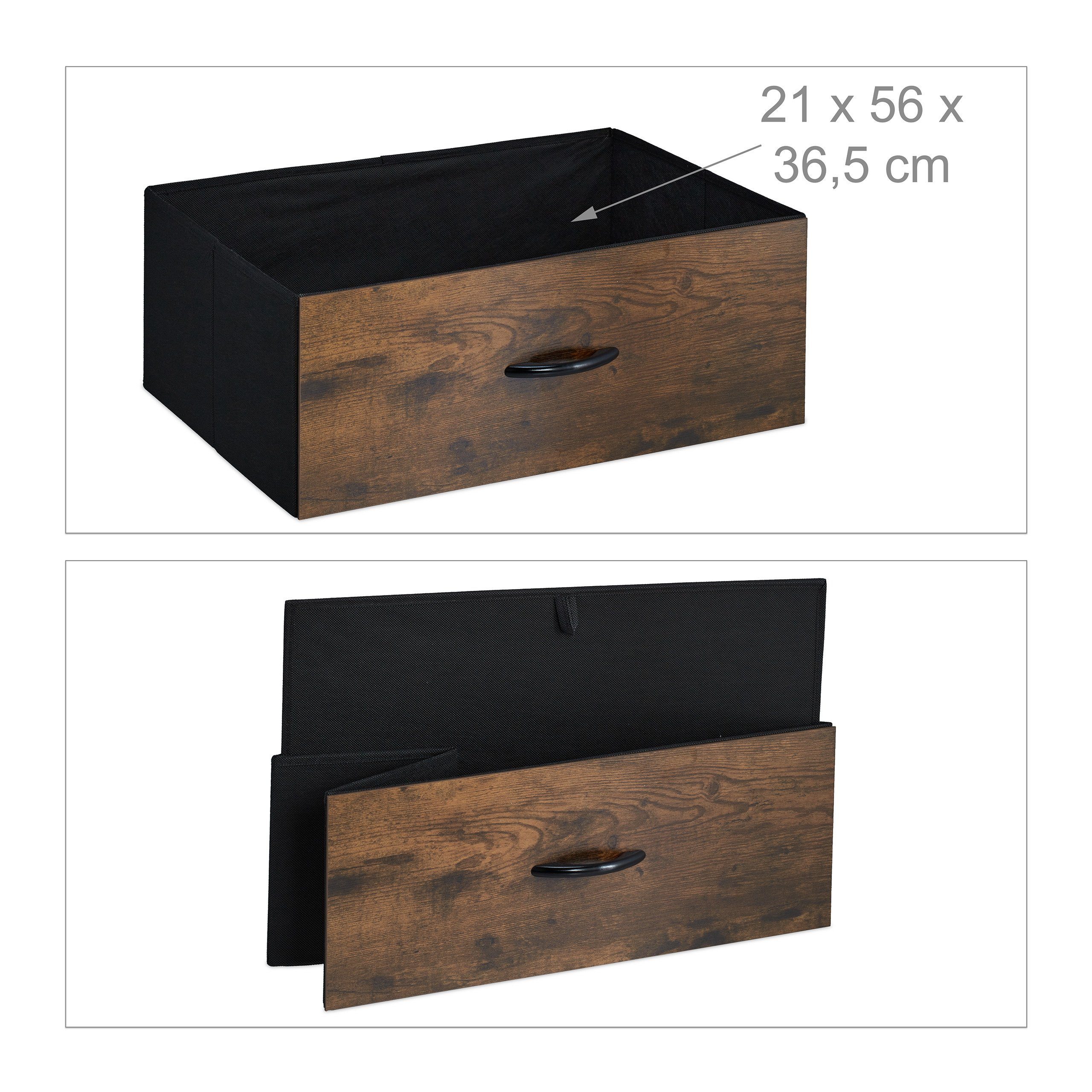 relaxdays Kommode 3 Schublade