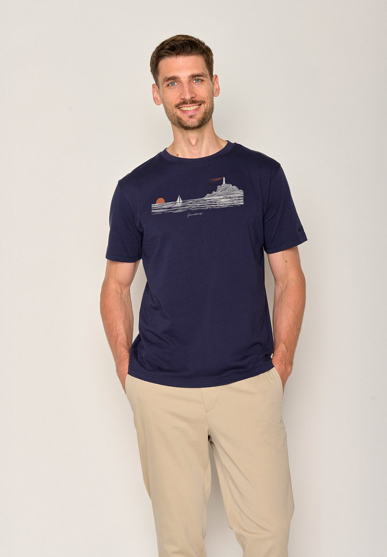 GreenBomb T-Shirt Fusion Nature Evening Glow Motiv Natur Meer (1-tlg., 1) F günstig online kaufen