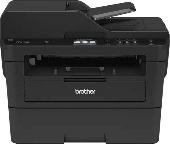 Brother MFC-L2750DW Schwarz-Weiß Laserdrucker, (WLAN (Wi-Fi), LAN (Ethernet), NFC, Wi-Fi Direct, Kompaktes 4-in-1 S/W-Multifunktionsgerät mit Duplex-ADF und LAN/WLAN)