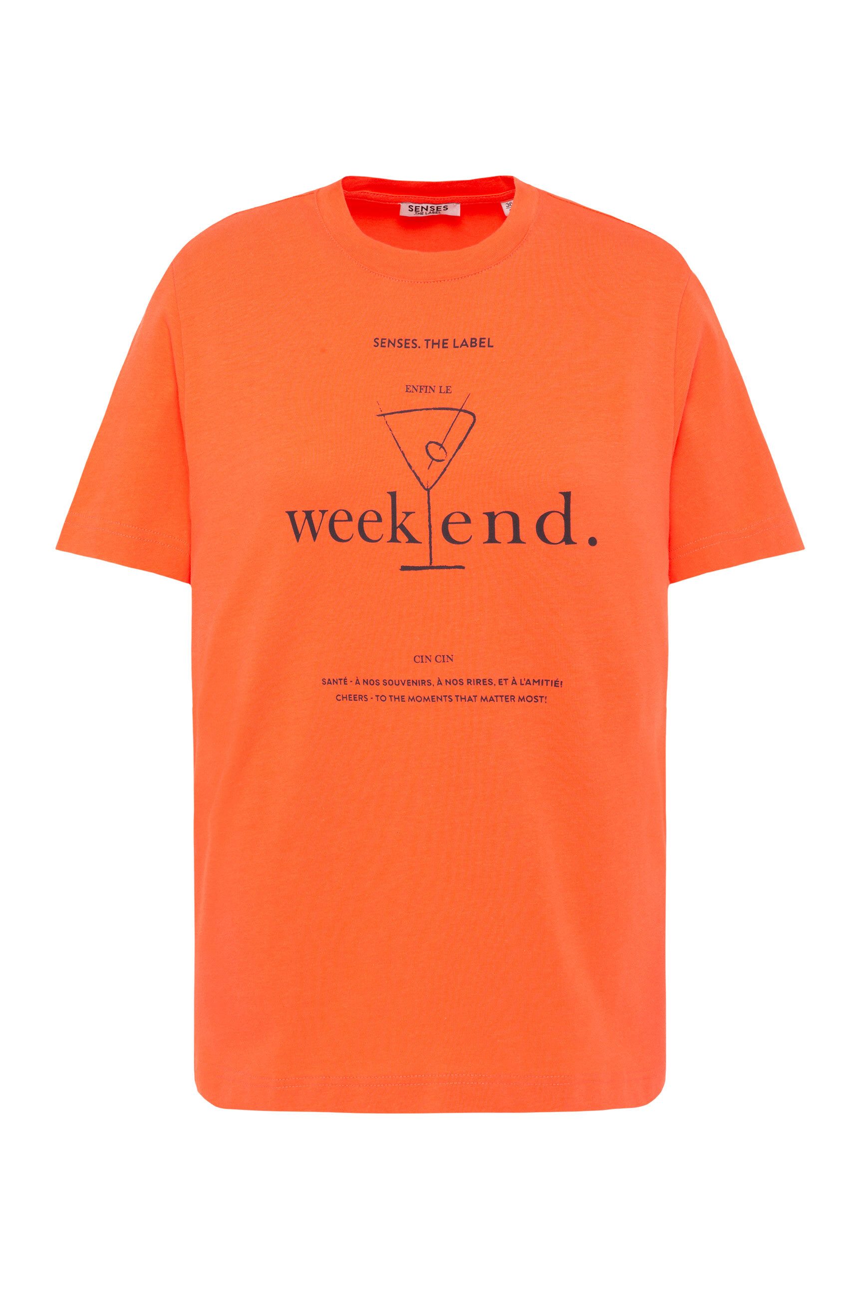 SENSES.THE LABEL Rundhalsshirt aus Baumwolle