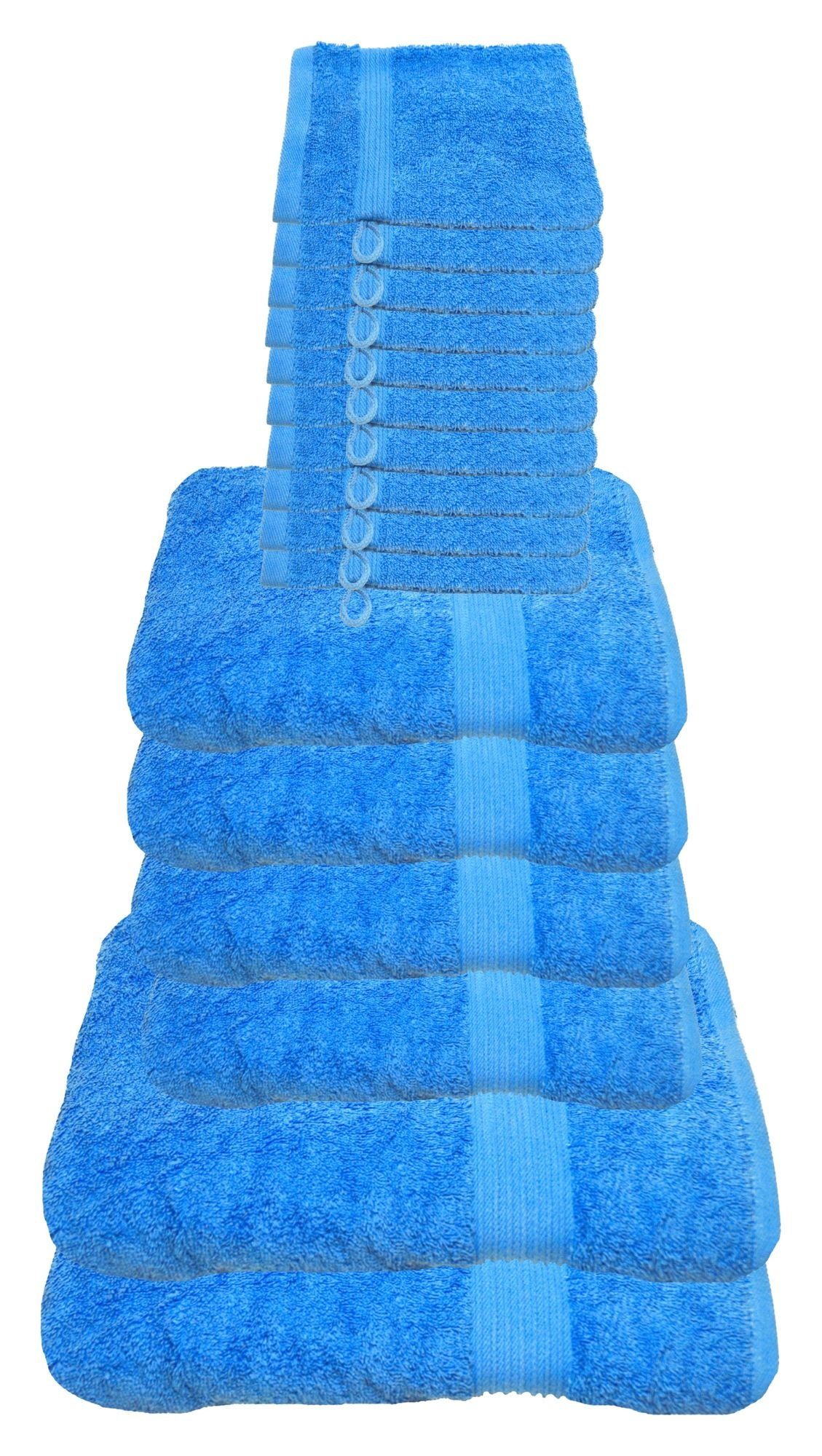Julie Julsen Handtücher 16-Handtücher-Himmelblau, Baumwolle (16-St) günstig online kaufen