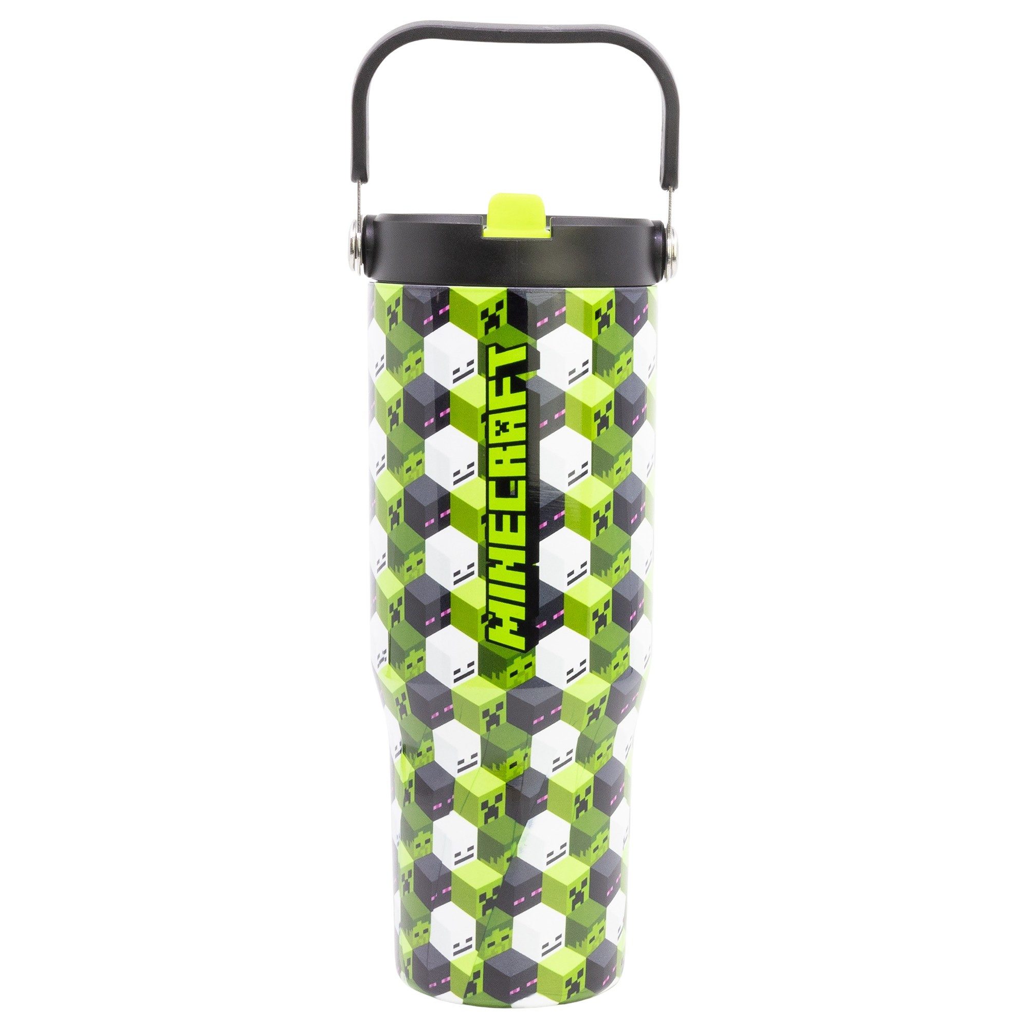 Minecraft Coffee-to-go-Becher Minecraft Creeper Edelstahl XL Iso Kaffeebecher Thermobecher To-Go, 1-tlg., Edelstahl, 860 ml