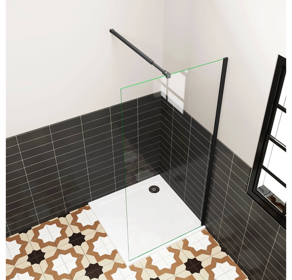 Thumbnail - duschspa Duschwand 195cm Duschtrennwand Seitenwand 6mm Nano Glas Walk in Dusche, Einscheibensicherheitsglas, Sicherheits...