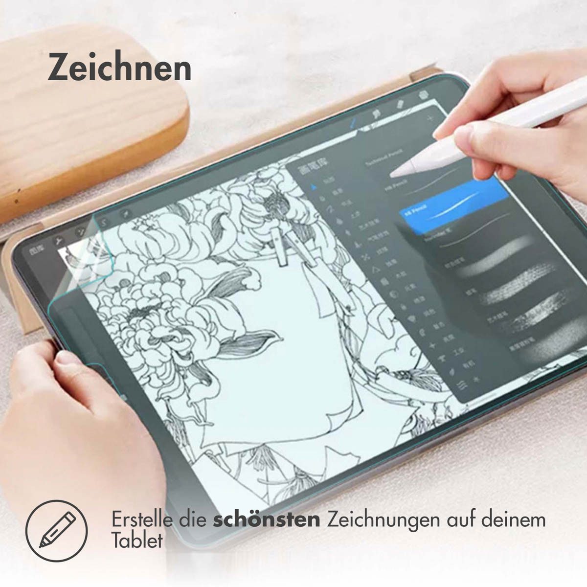 Accezz Displayschutzfolie Accezz Paper Feel Screen Protector Apple iPad 11 (2025) 11 Zoll A16, 1 Stück