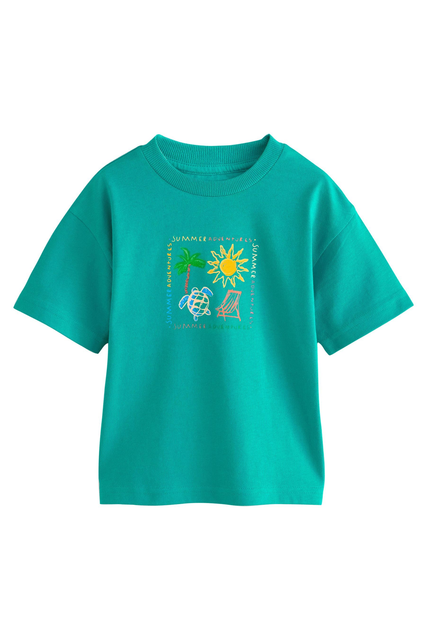 T-Shirt & Shorts Kurzärmeliges T-Shirt und Shorts im Set