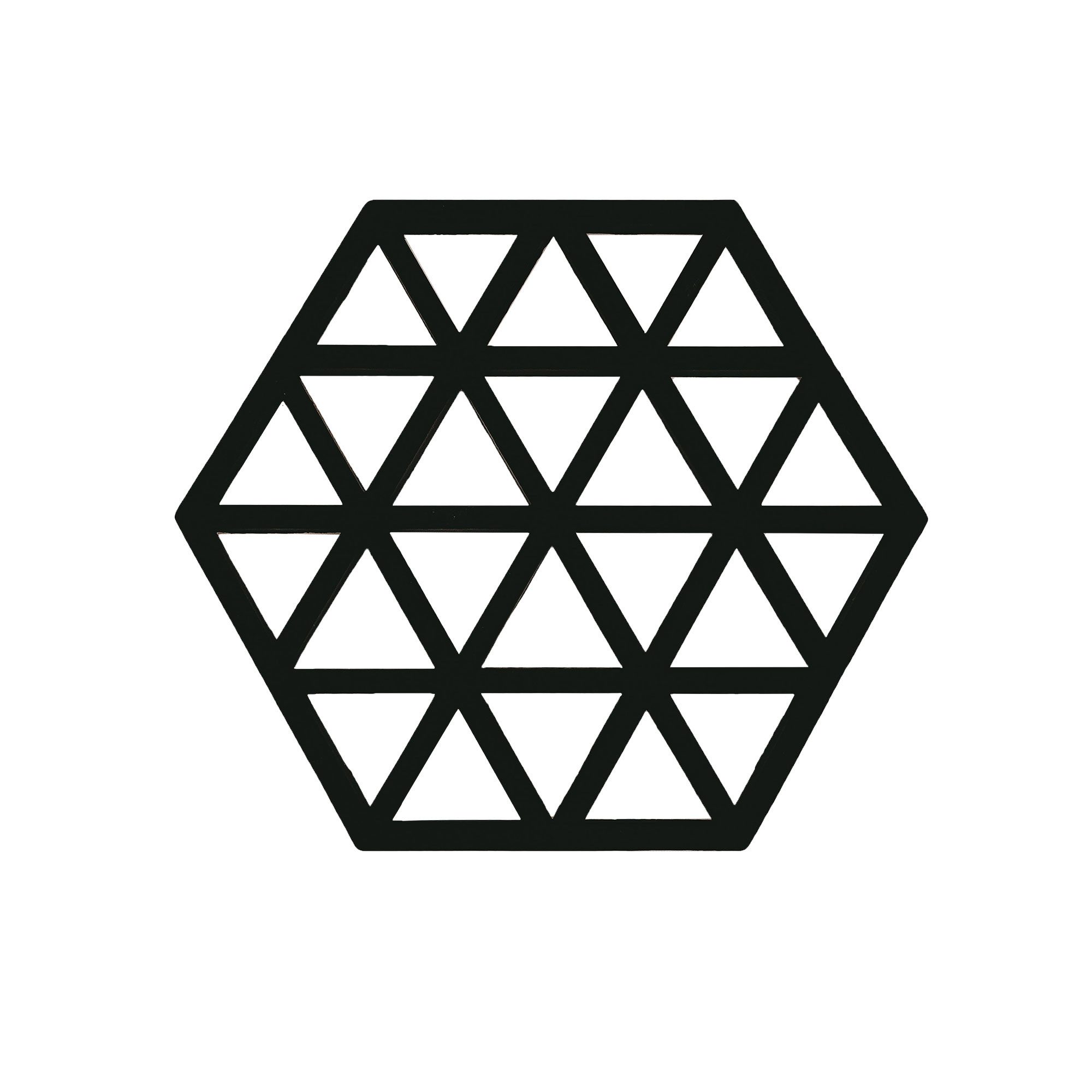 NORDEULE Topfuntersetzer Untersetzer, Silikon Schwarz im 2er Set, 2-tlg., Hitzebeständig bis 250°C, rutschfest, spülmaschinengeeignet