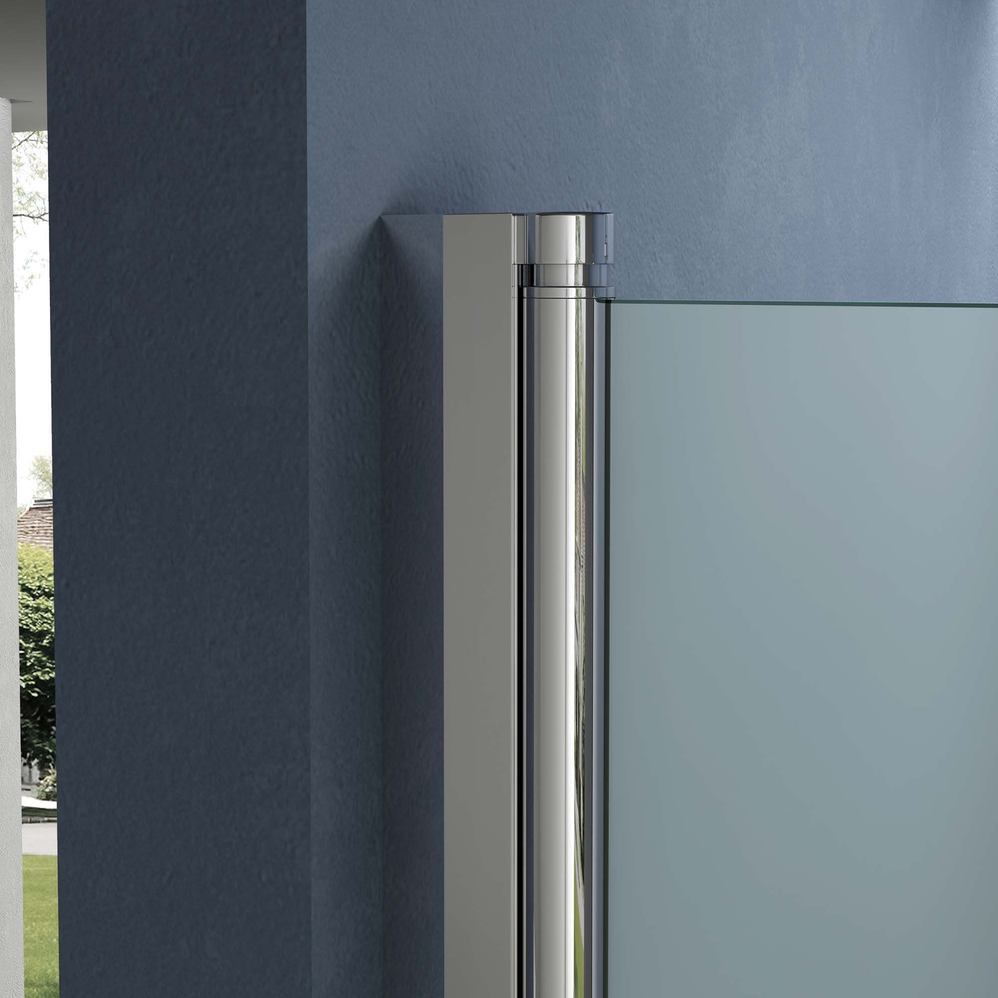 doporro Shower Pivot Door, Shower Door, Niche Door, Shower Enclosure, Shower Cabin Teramo24, 140x195 cm