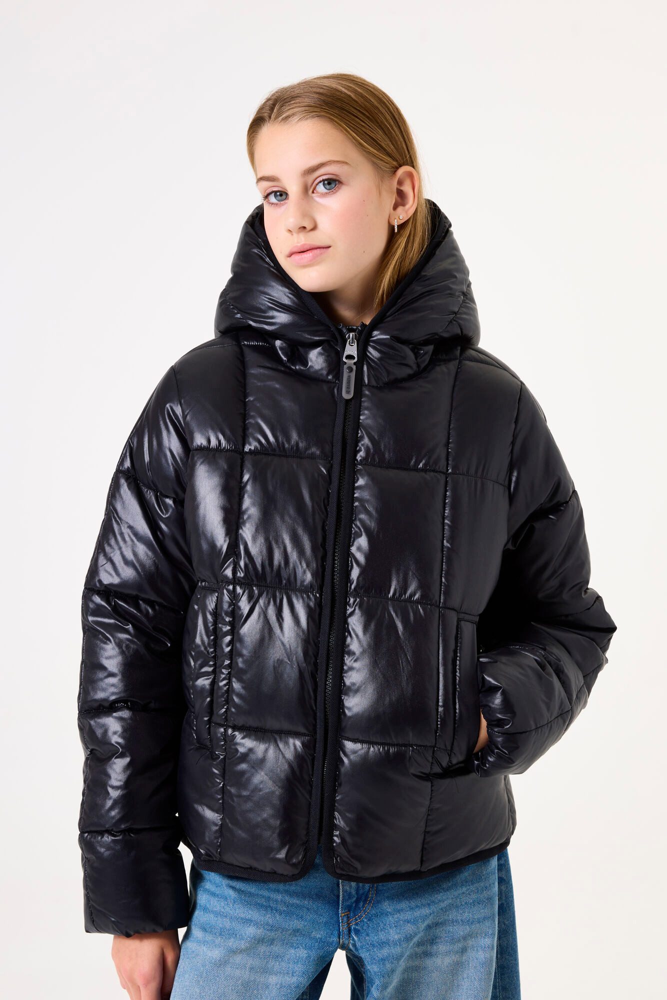 Garcia Winterjacke glänzende wattierte Pufferjacke in günstig online kaufen
