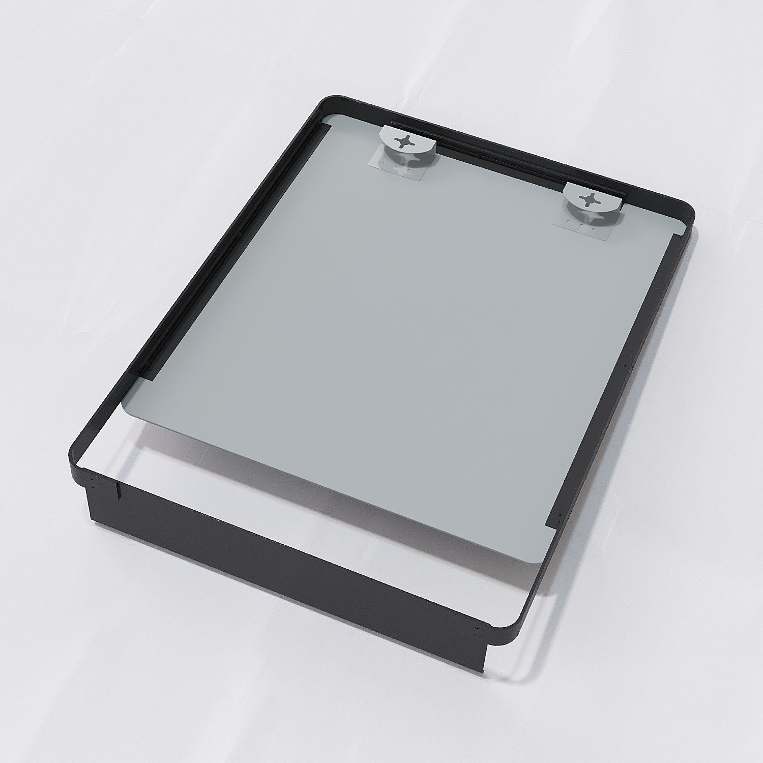 AQUABATOS Badspiegel Wandspiegel Bad Spiegel mit Ablage schwarz, 50x70/80x6 günstig online kaufen