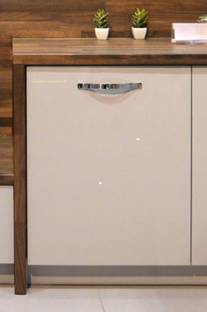 Unterschrank ES-D1D/60 Feldmann-Wohnen - grau Küchenschrank) matt und wählbar weiß / Front Korpus- Frontfarbe Hochglanz Korpus ESSEN (Küchenunterschrank,