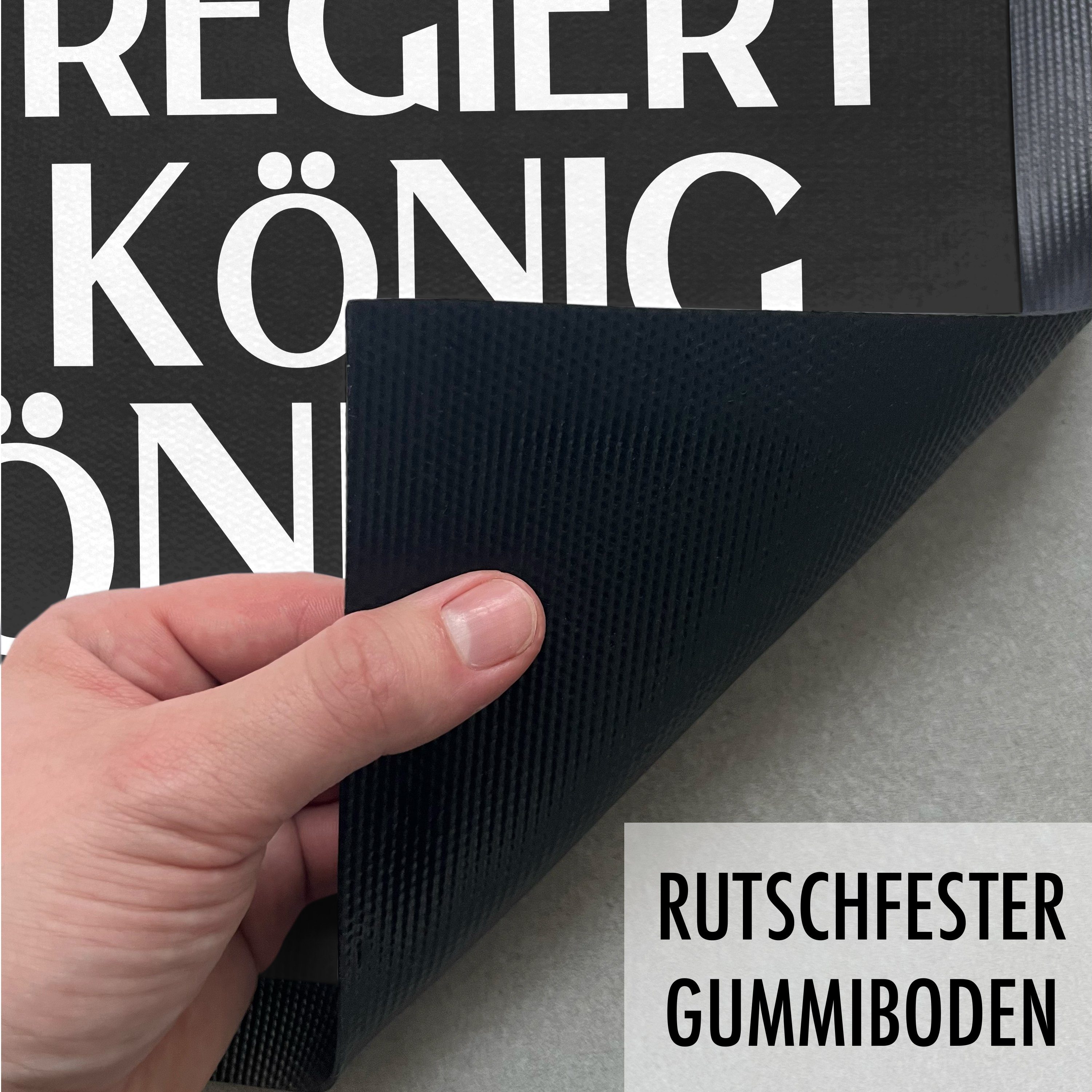 Lustige Königin Da König Fußmatte, Trendation Regiert Wieder Fußmatte Die Bis Der Hier Ist