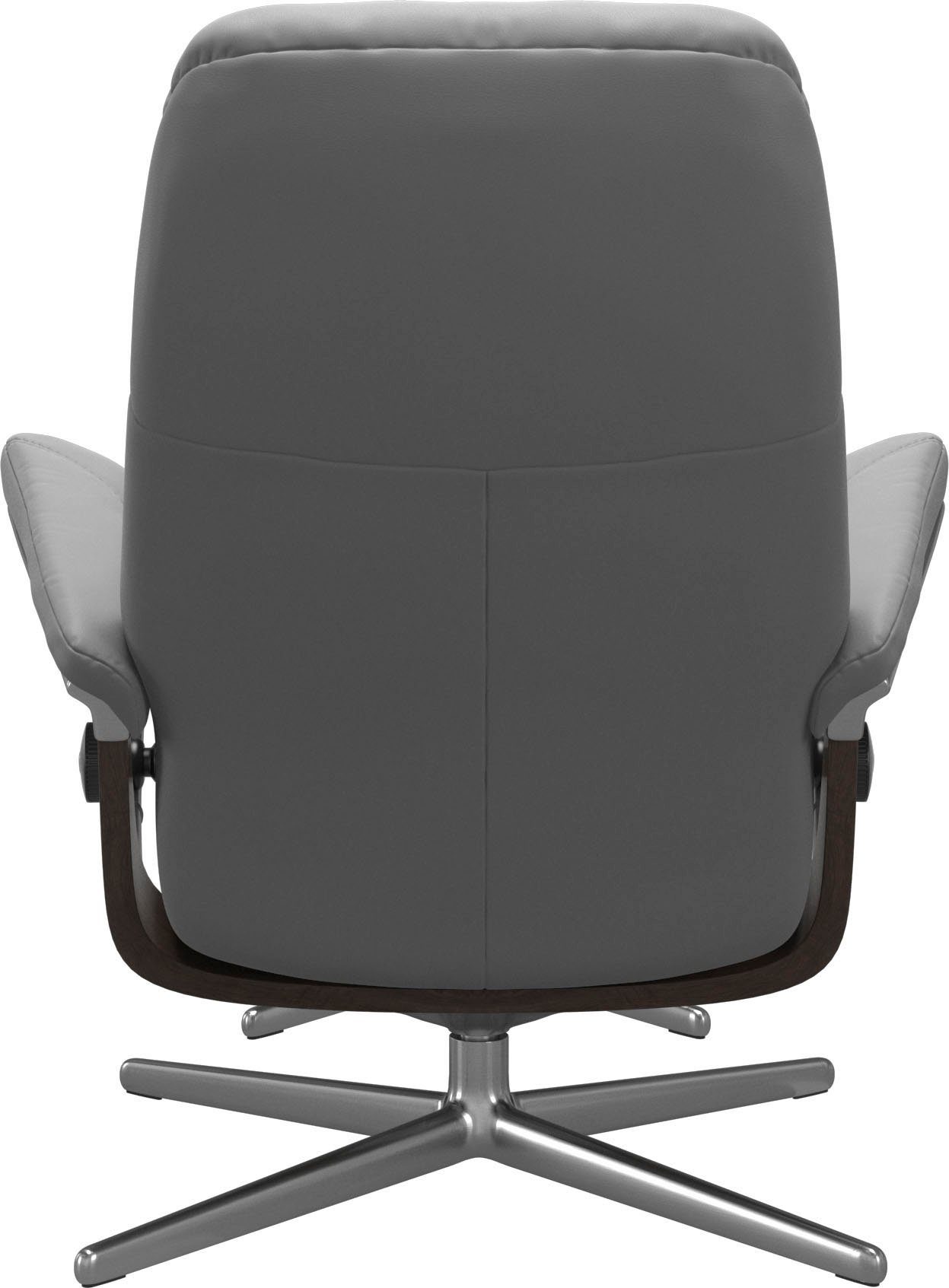 Stressless® Relaxsessel Consul (Set, Relaxsessel mit Hocker), mit Hocker, mit Cross Base, Größe S, M & L, Holzakzent Wenge