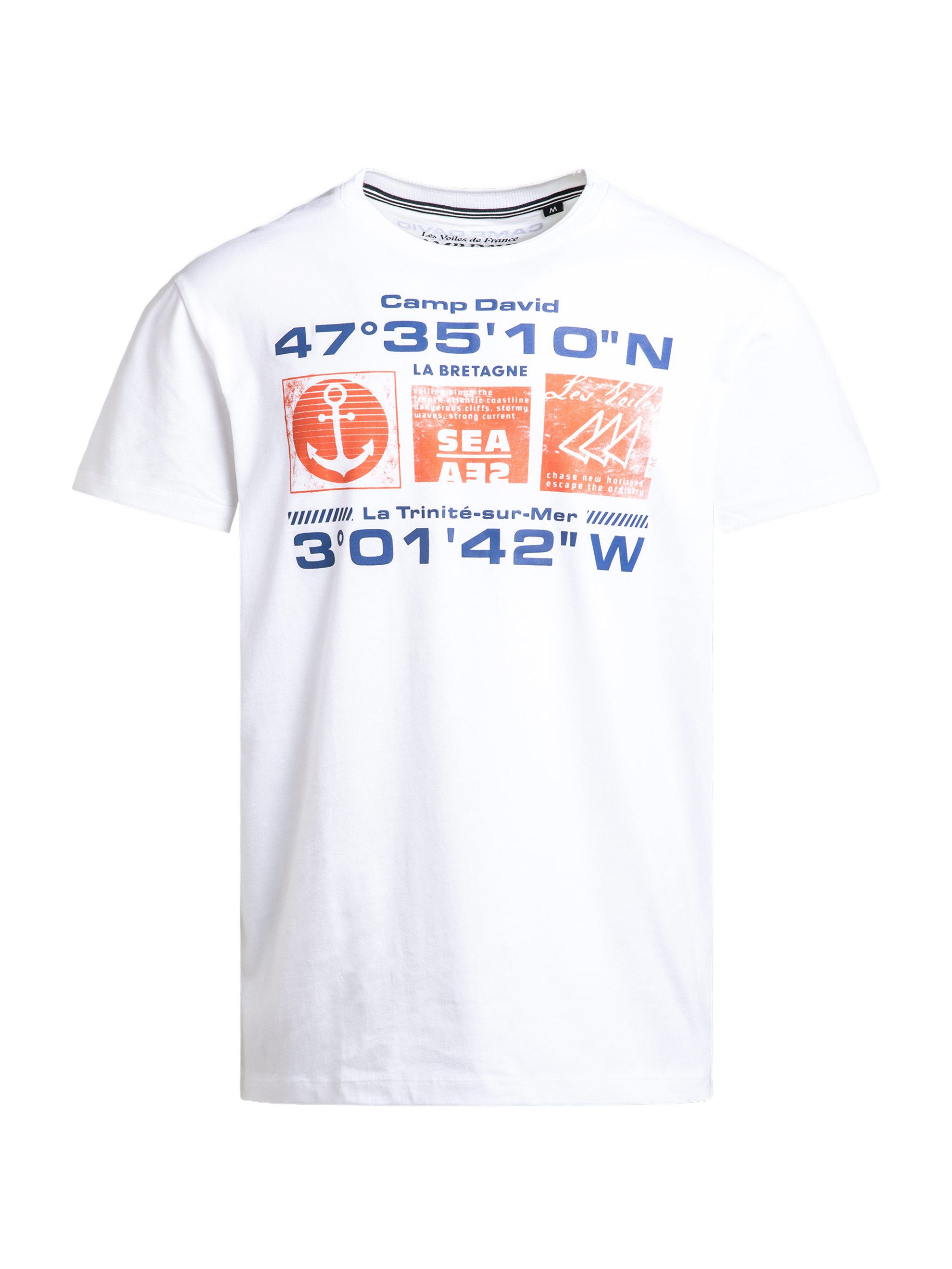 CAMP DAVID Rundhalsshirt aus Baumwolle