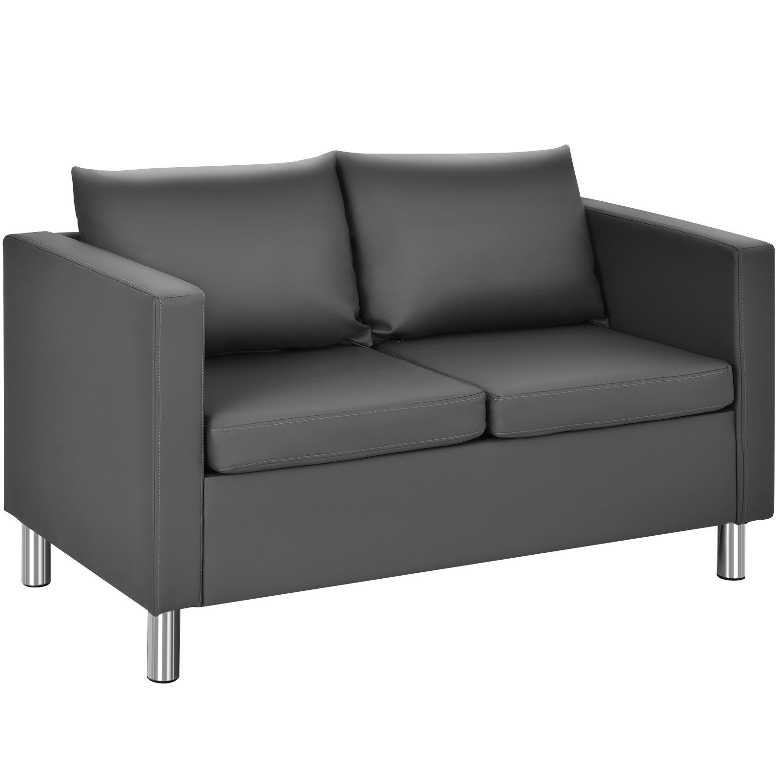 COSTWAY 2-Sitzer, Loungesofa mit 2 Kissen, günstig online kaufen