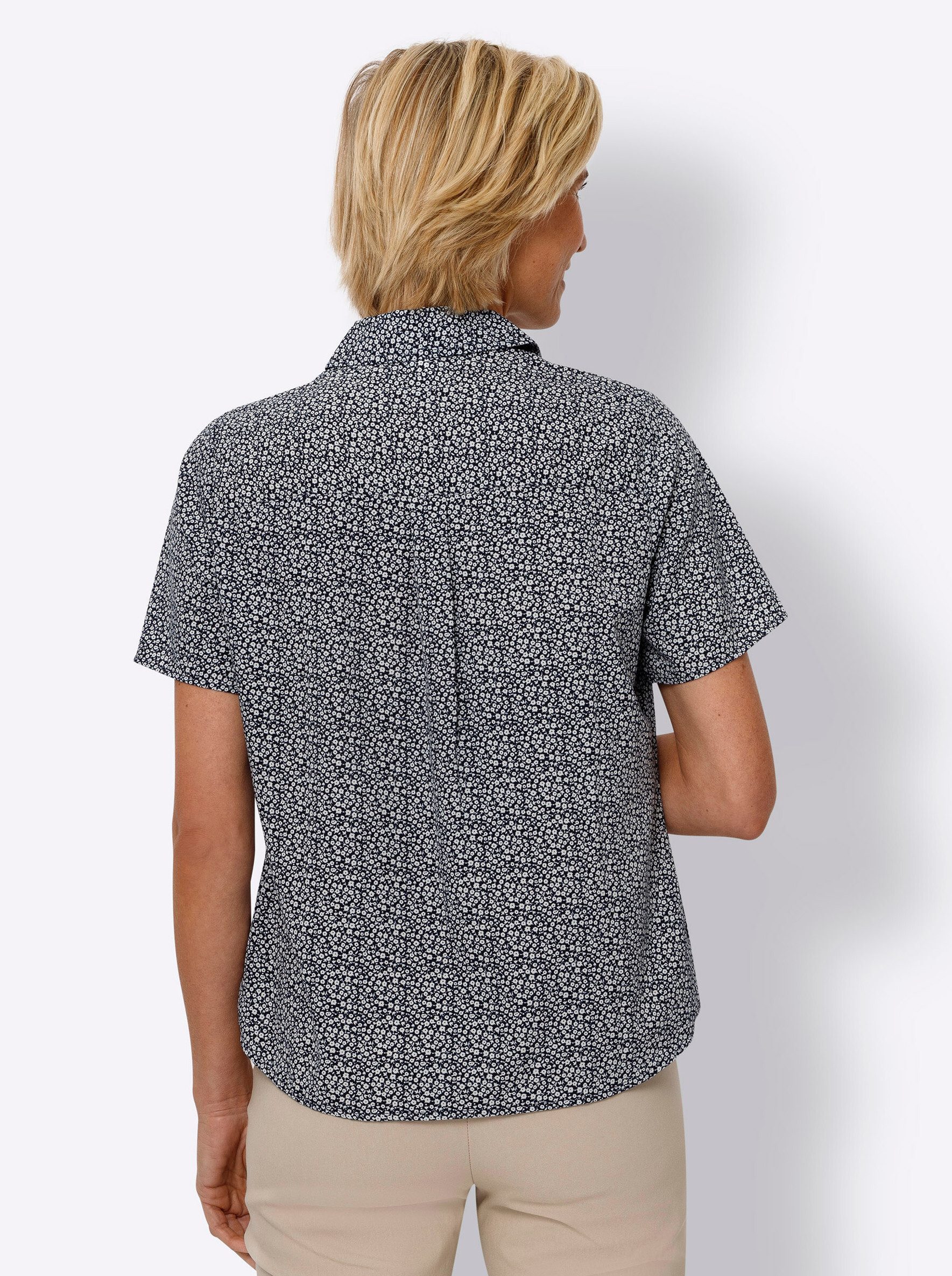 Sieh an! Klassische Bluse Kurzarm-Bluse Kurzarm günstig online kaufen