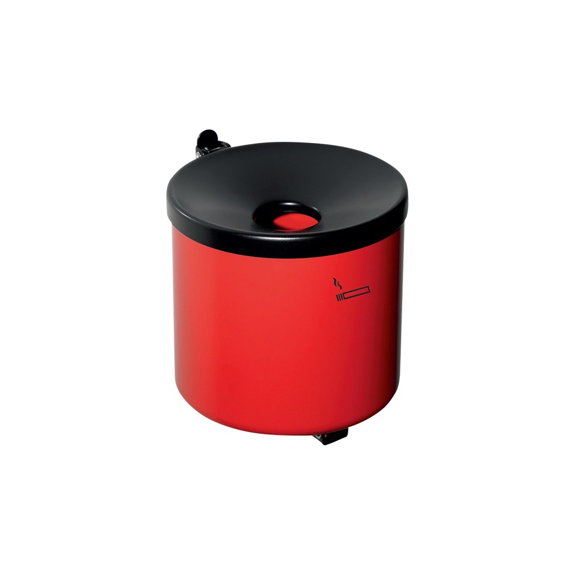 TKG Aschenbecher Wandascher Ø150xH145mm rot m.Kippvorrichtung TKG