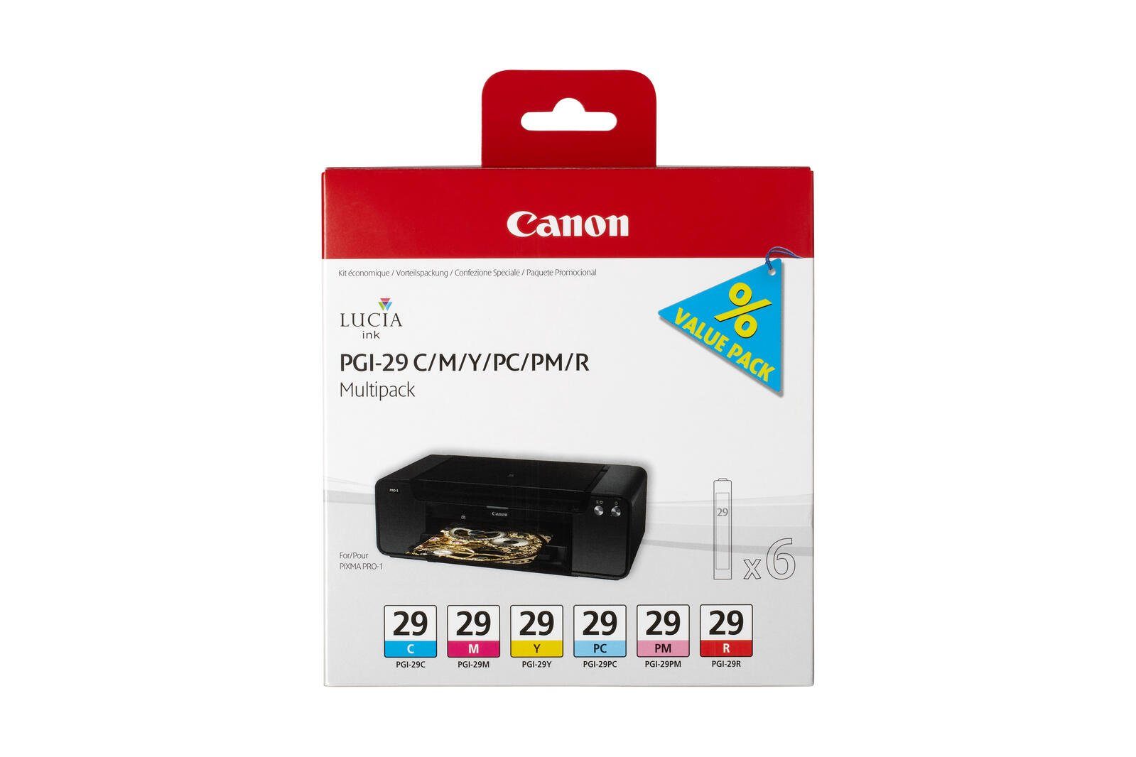 Canon Canon PGI-29 Druckerpatronen 6er Multipack Tintenpatrone