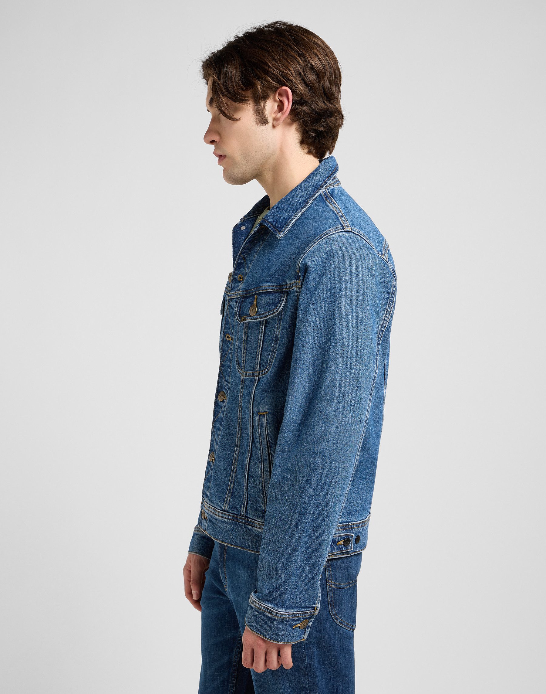 Lee® Jeansjacke RIDER_JACKET mit seitlichen Eingrifftaschen