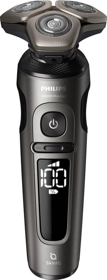 Philips Elektrorasierer Series 9000 Prestige SP9872/15, Aufsätze: 2, Etui,  mit SkinIQ Technologie