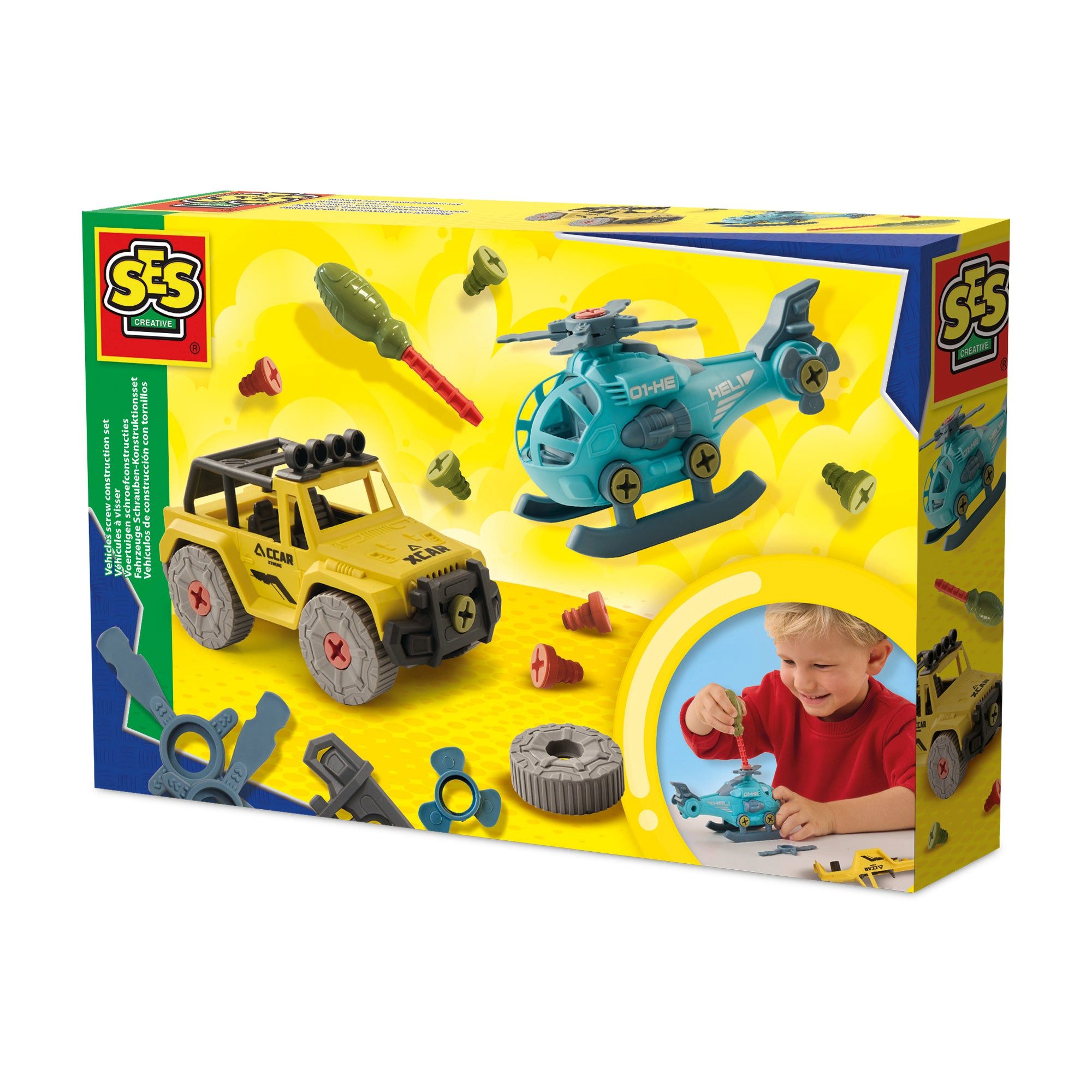 SES Creative Spiel SES Creative Fahrzeuge Schrauben-Konstruktionsset