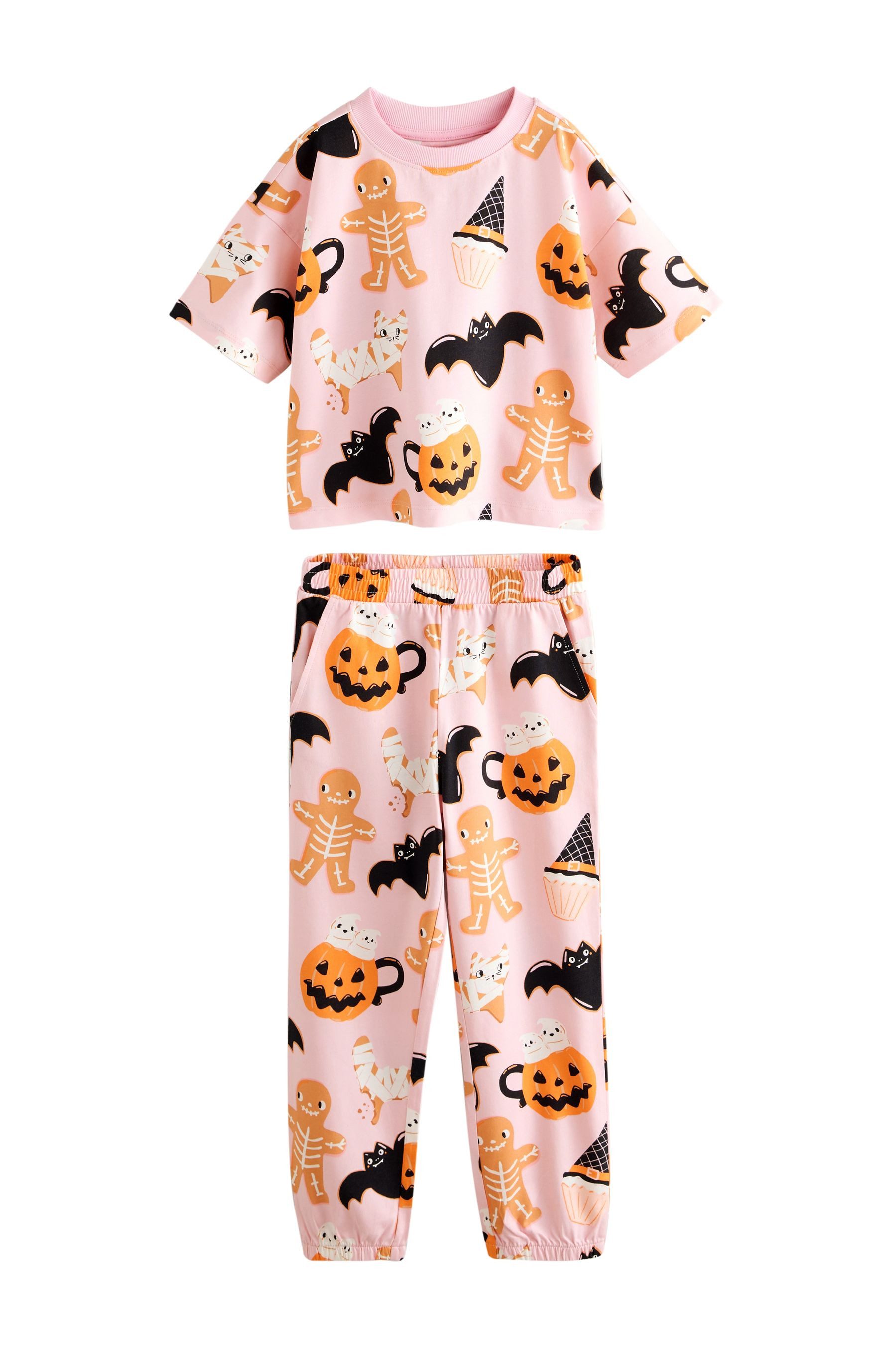 Next Pyjama 1er-Pack Schlafanzug mit Halloween-Print (2 tlg)