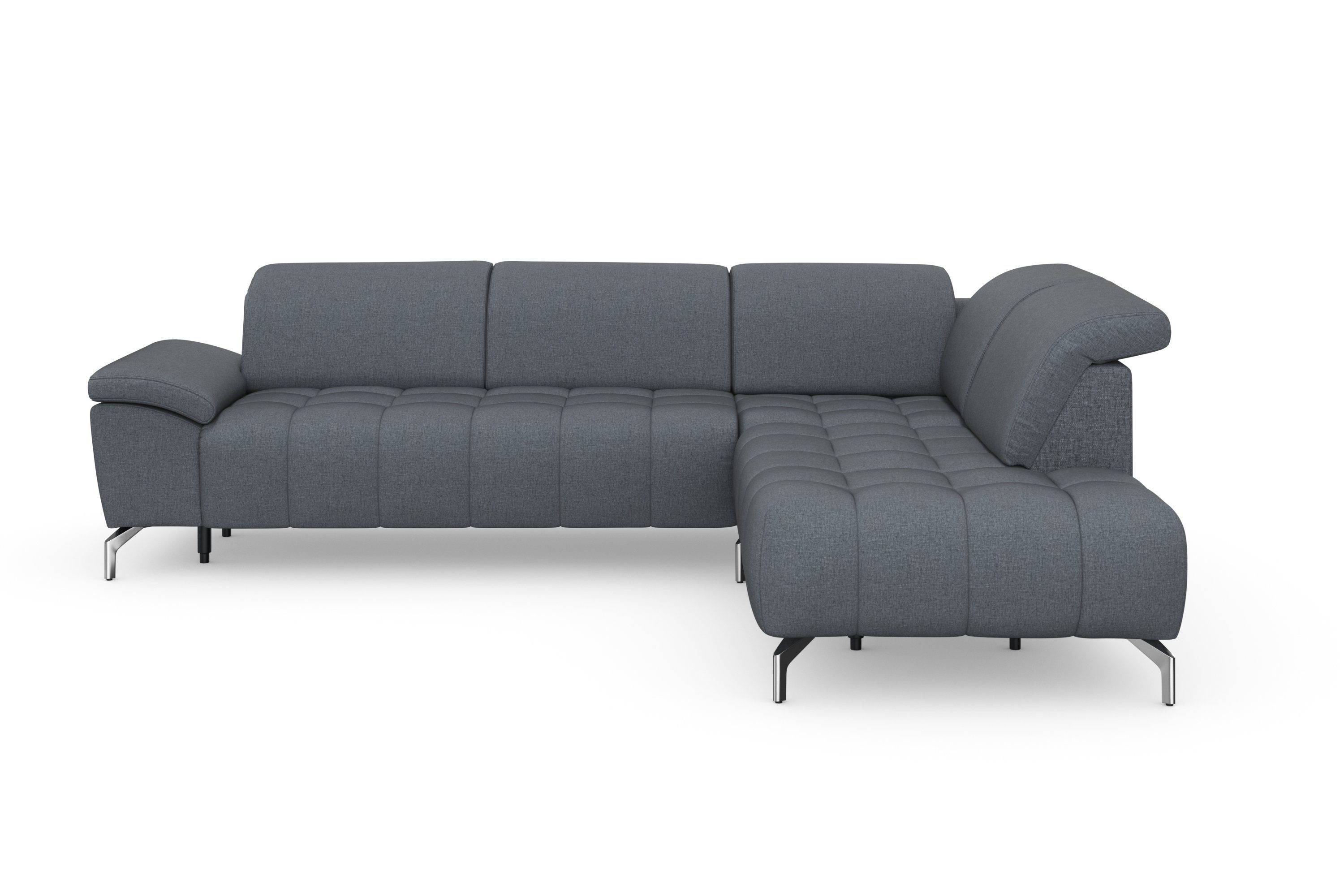 Ecksofa mit sit&more Cool, wahlweise motorisch und Vorziehsitz, Kopfteilverstellung