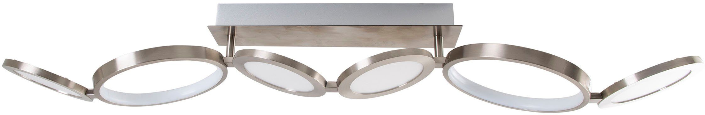 näve LED Deckenleuchte Stelari, Dimmfunktion, LED wechselbar, Warmweiß, 3 Stufen dimmbar per Wandschalter, Diskusoptik, LED warmweiß, l:100cm