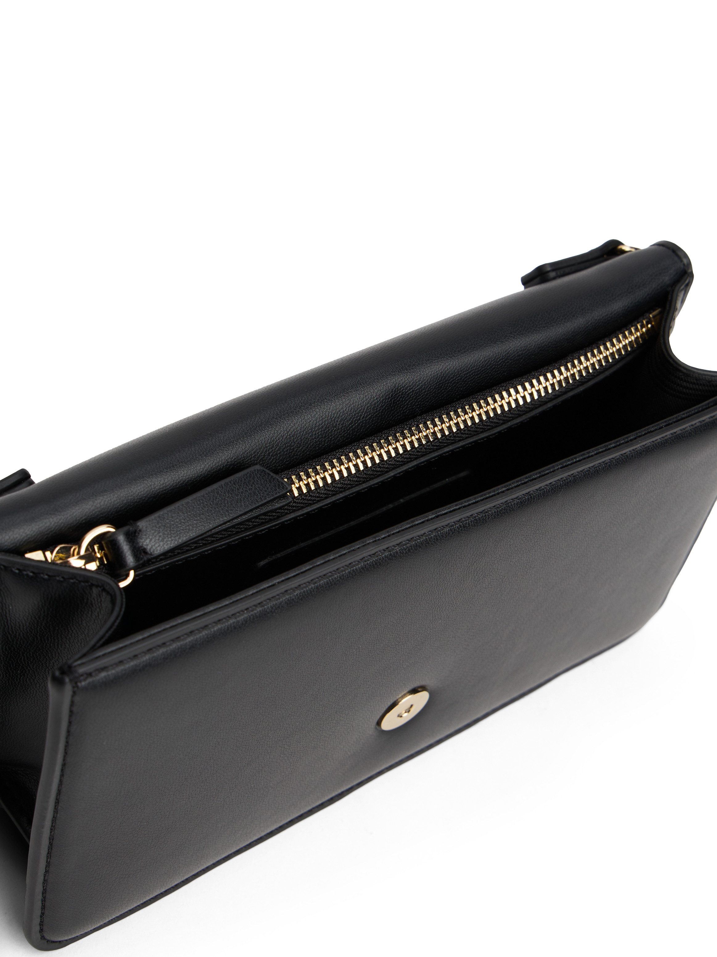 Tommy Hilfiger Clutch TH HERITAGE CLUTCH, Minibag, Abendtasche, Umhängetasche mit goldfarbener Umhängkette