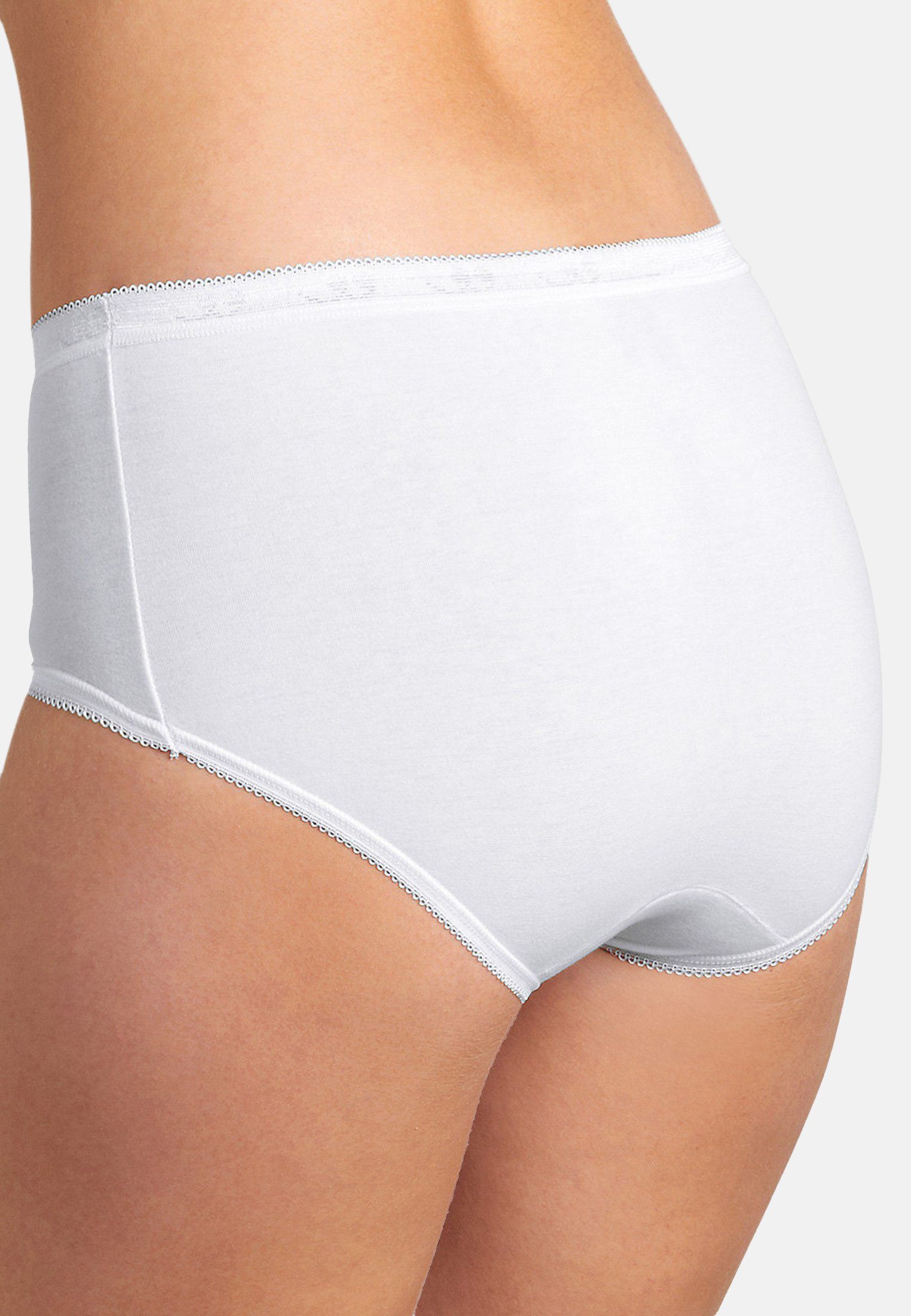 sloggi Midislip 6er Pack Basic + (Spar-Set, 6-St) Midi Slip - Baumwolle - Atmungsaktiv - Perfekter Sitz