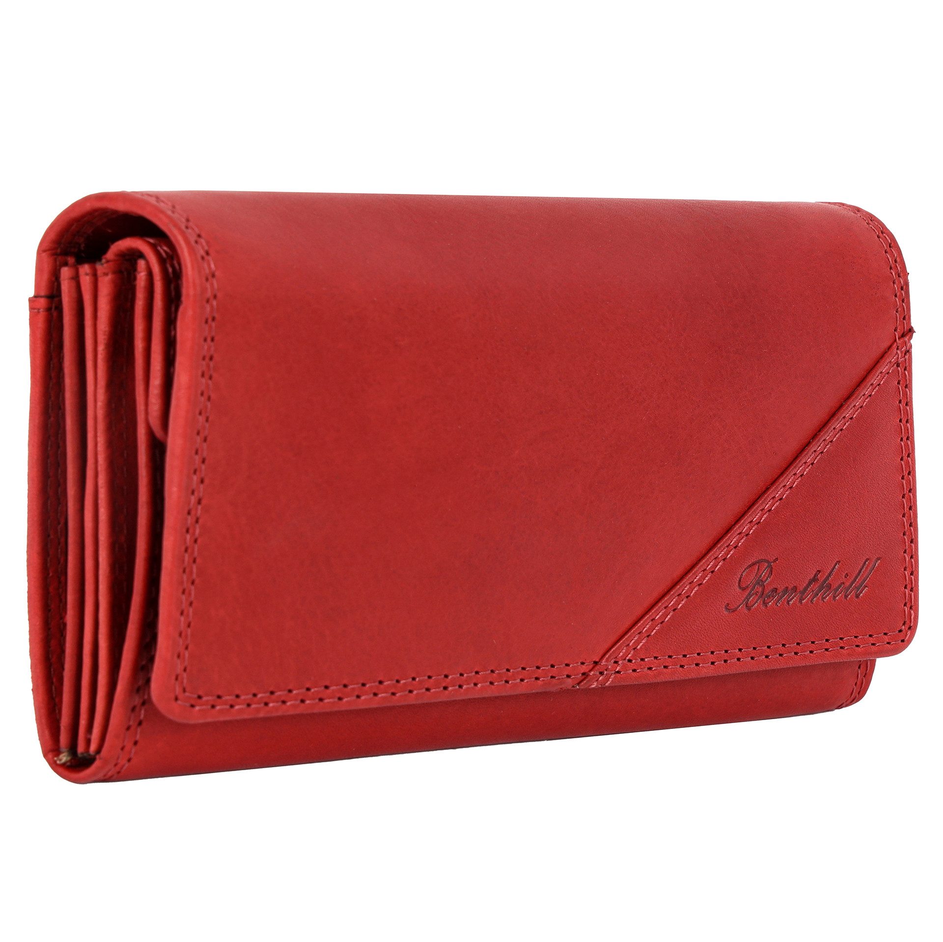 Benthill Geldbörse Damen Echt Leder XL RFID Portemonnaie Portmonee viele Ka günstig online kaufen