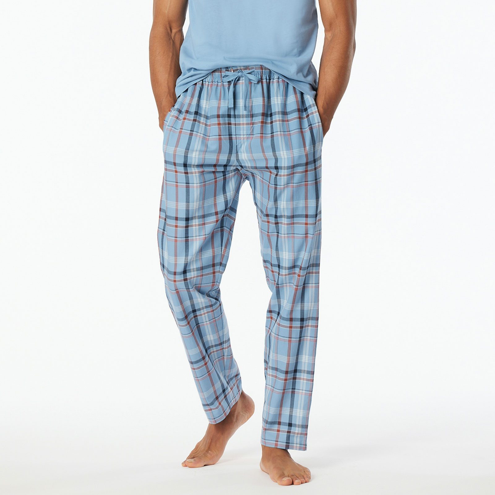 Schiesser Pyjamahose Schlafanzughose lang mit Knopfleiste günstig online kaufen