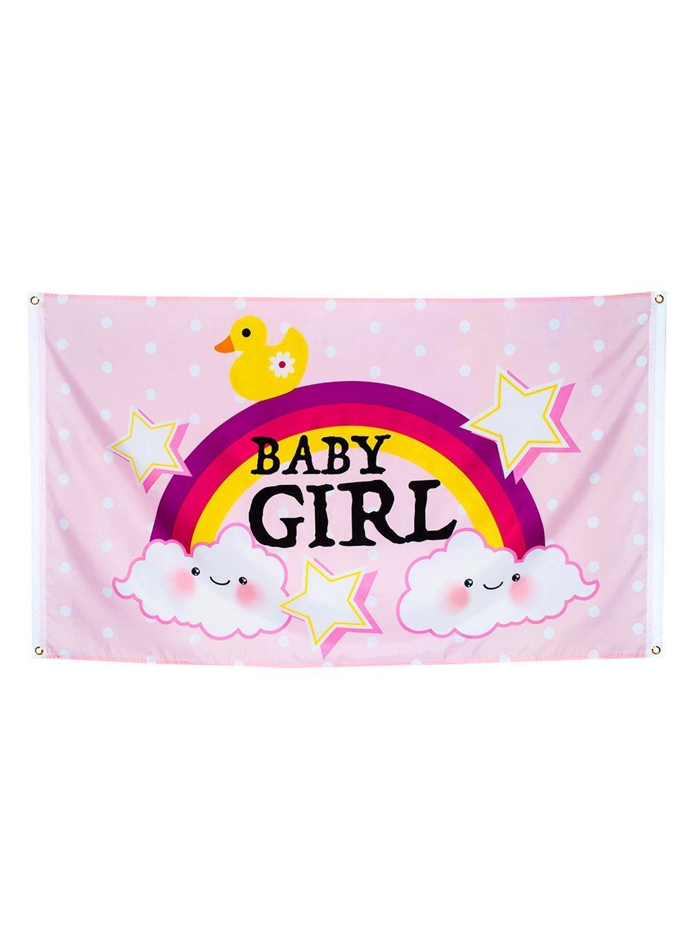 Boland Hängedekoration Baby Girl Fahne, Raumdeko für Geburt, Babygeburtstag oder Pullerparty!