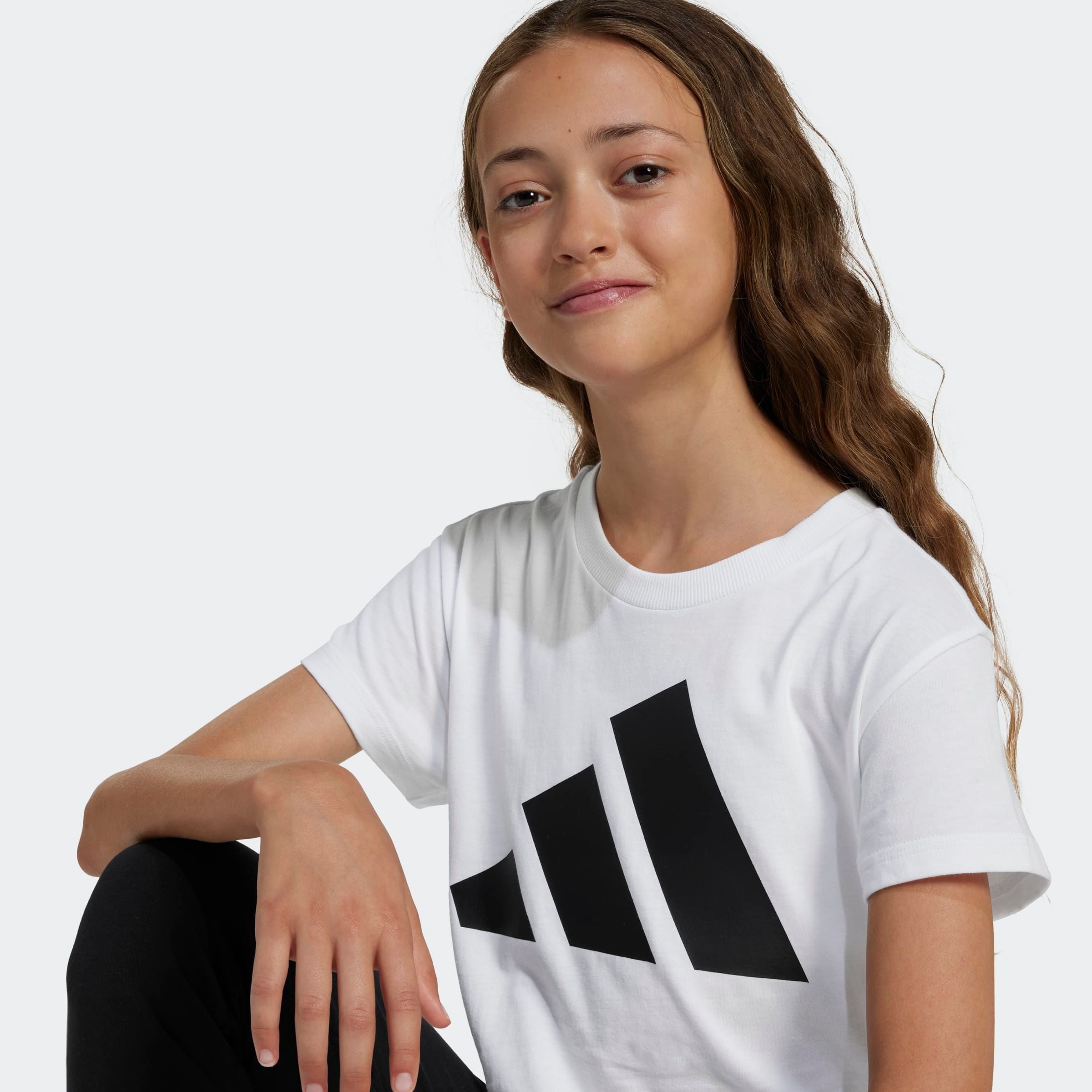 adidas Sportswear T-Shirt ESSENTIALS KIDS für Kinder, mit Rundhalsausschnitt, ohne Verschluss, aus Baumwolle