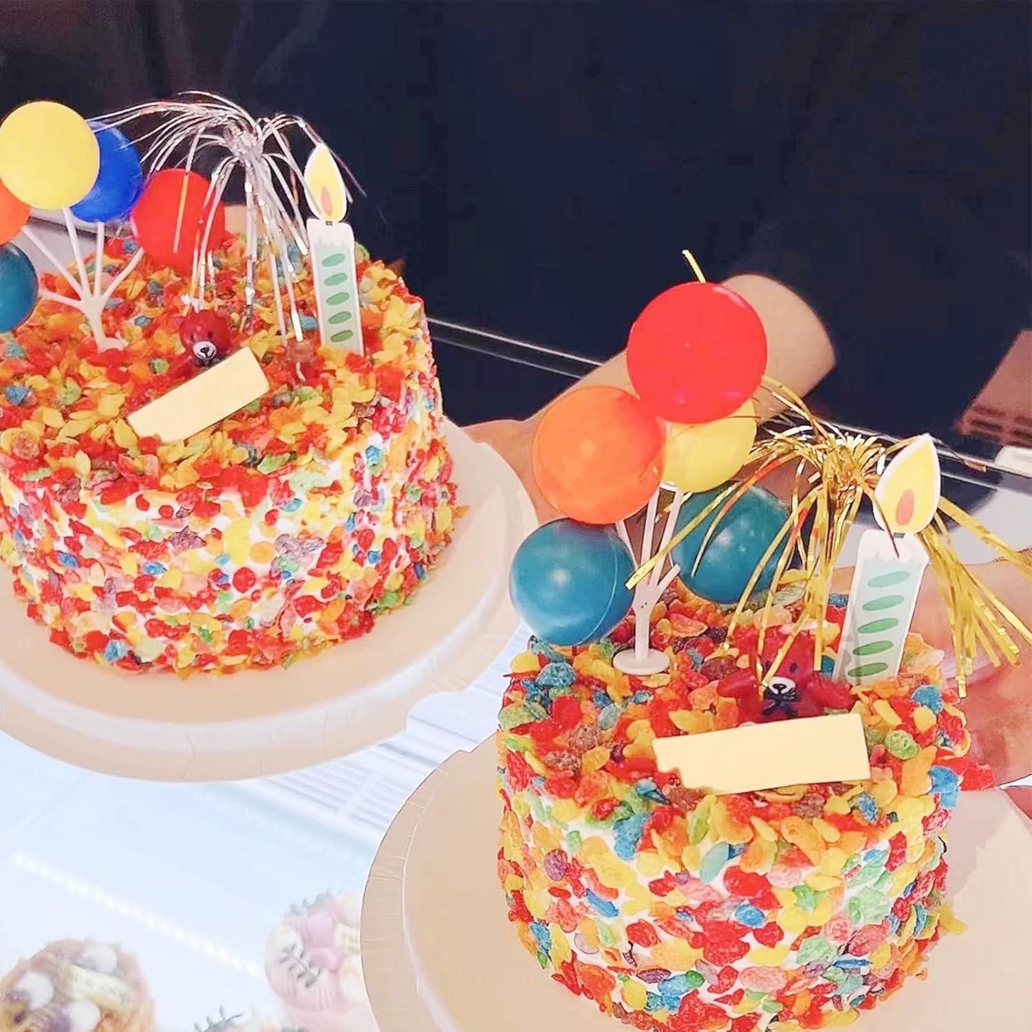 LuxusKollektion Partyspieße Feuerwerk Sticks 10cm Kuchen Deko Party Weihnachtsdeko 400