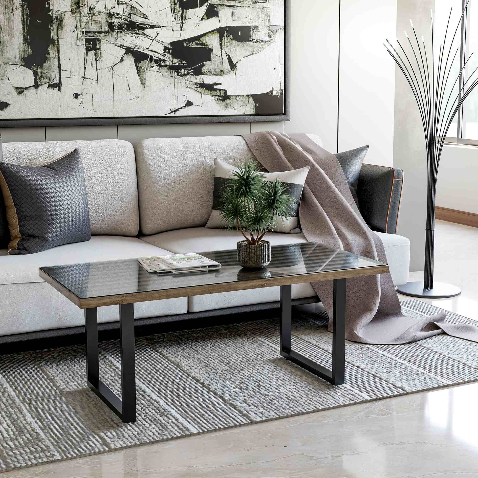 CLP Couchtisch Velden (1er), Set für Couchtisch oder Beistelltisch, Höhe 43 cm