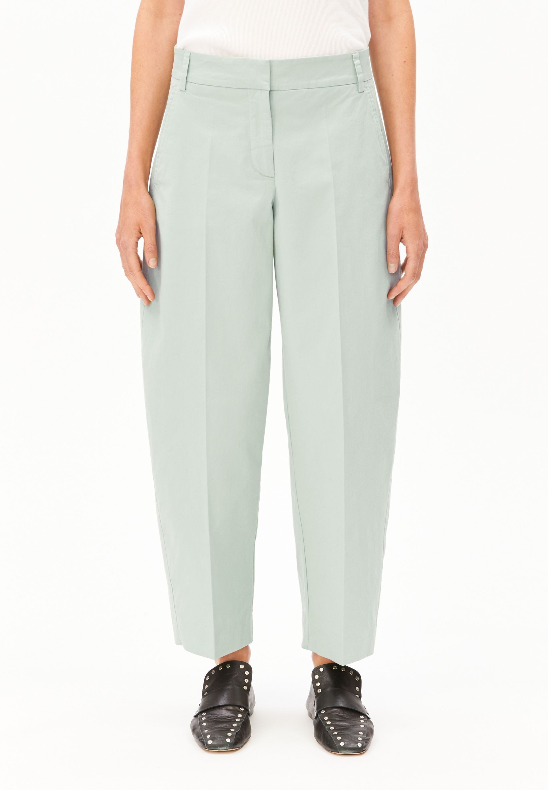 Armedangels Stoffhose BARREL TWILL Webhose aus Bio-Baumwoll Mix (Mid waist, günstig online kaufen