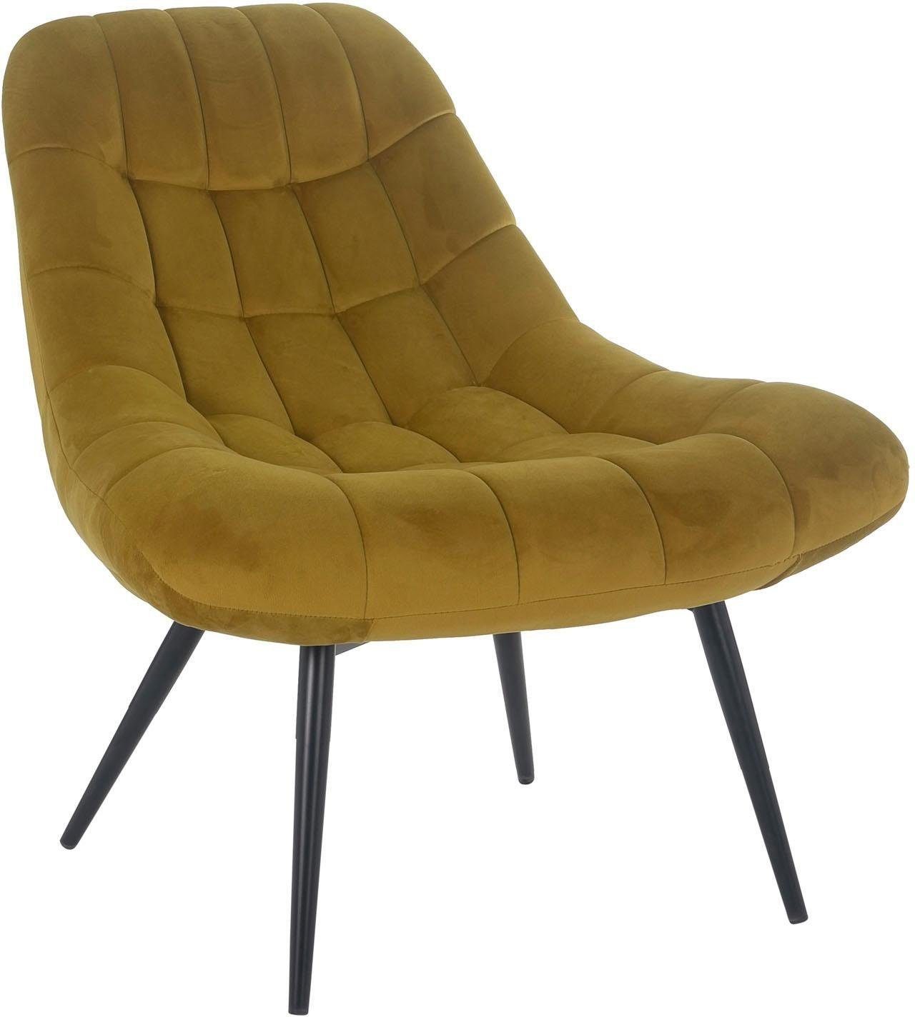 SalesFever Relaxsessel Toulon - Komfortabler Loungesessel, mit XXL-Steppung, mit schwarzen oder naturfarbenen Beinen. € 369,99