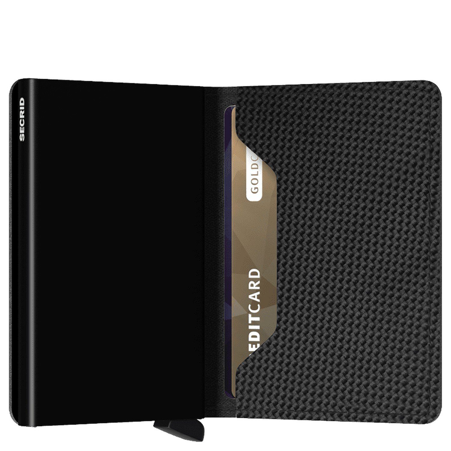 SECRID Geldbörse Carbon black Slimwallet (1-tlg) Geldbörse RFID - 6.8 cm